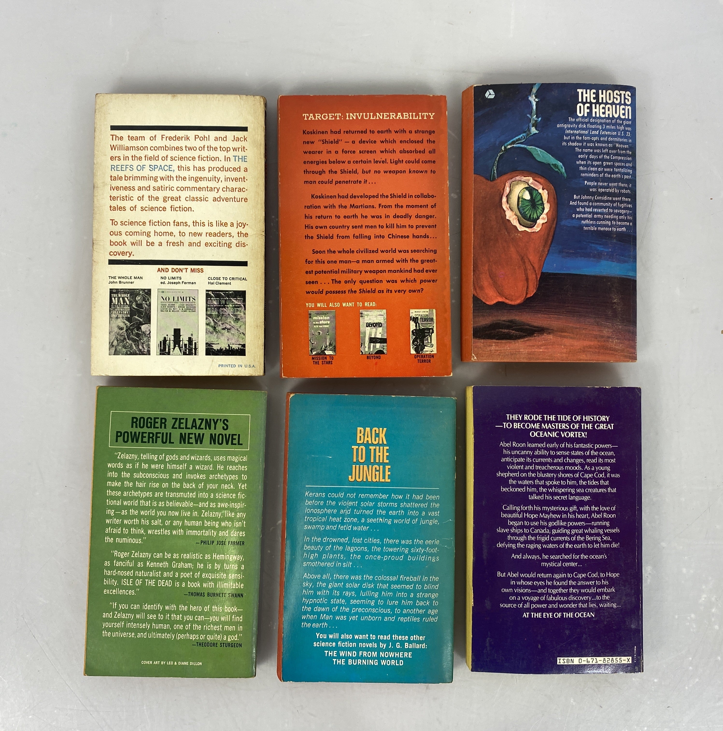 Lot of 6 Vintage Science Fiction Paperbacks (Lot #2) 1963-1981