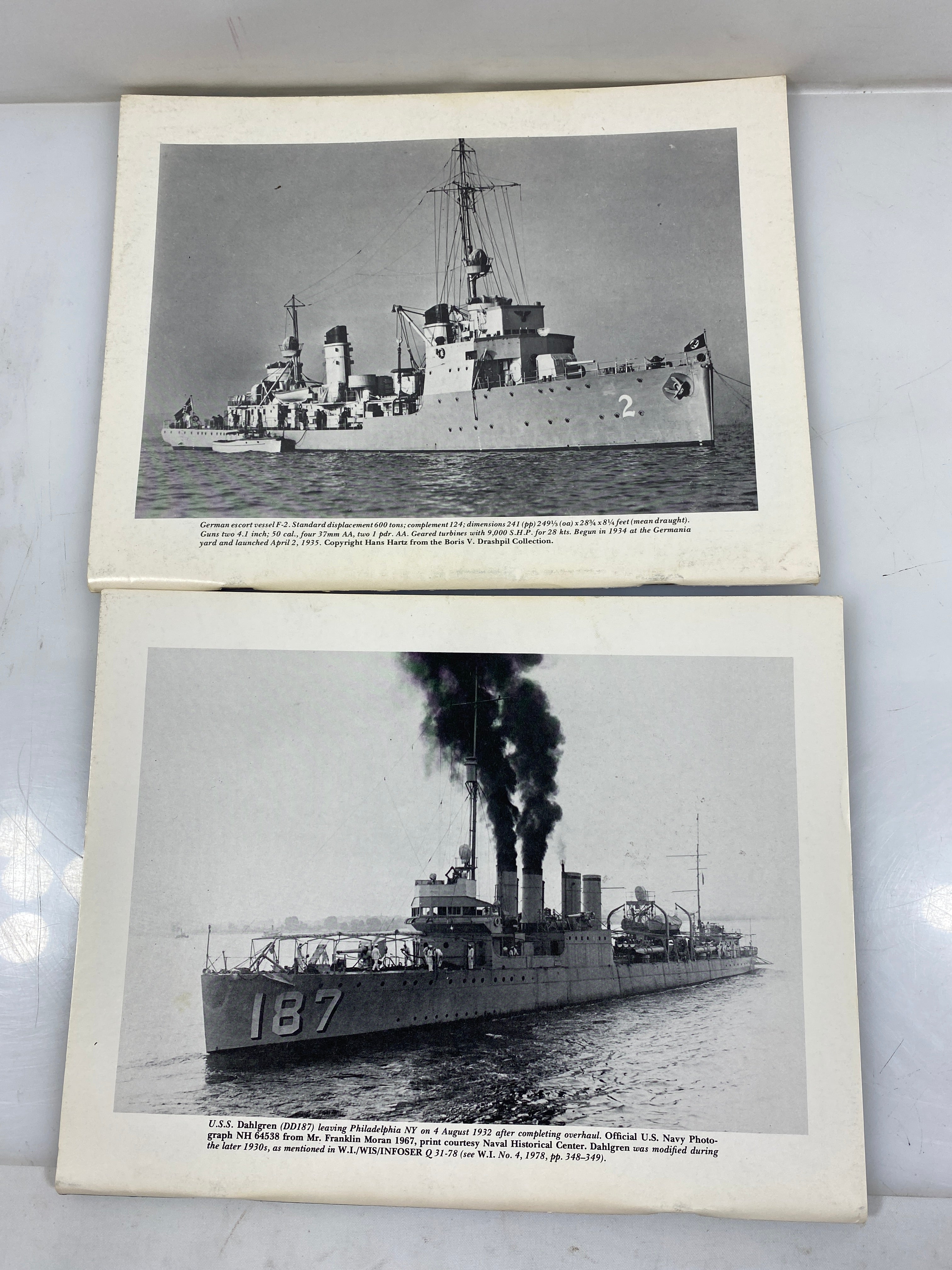 Lot of 6 Warship International Magazines 1978-1979