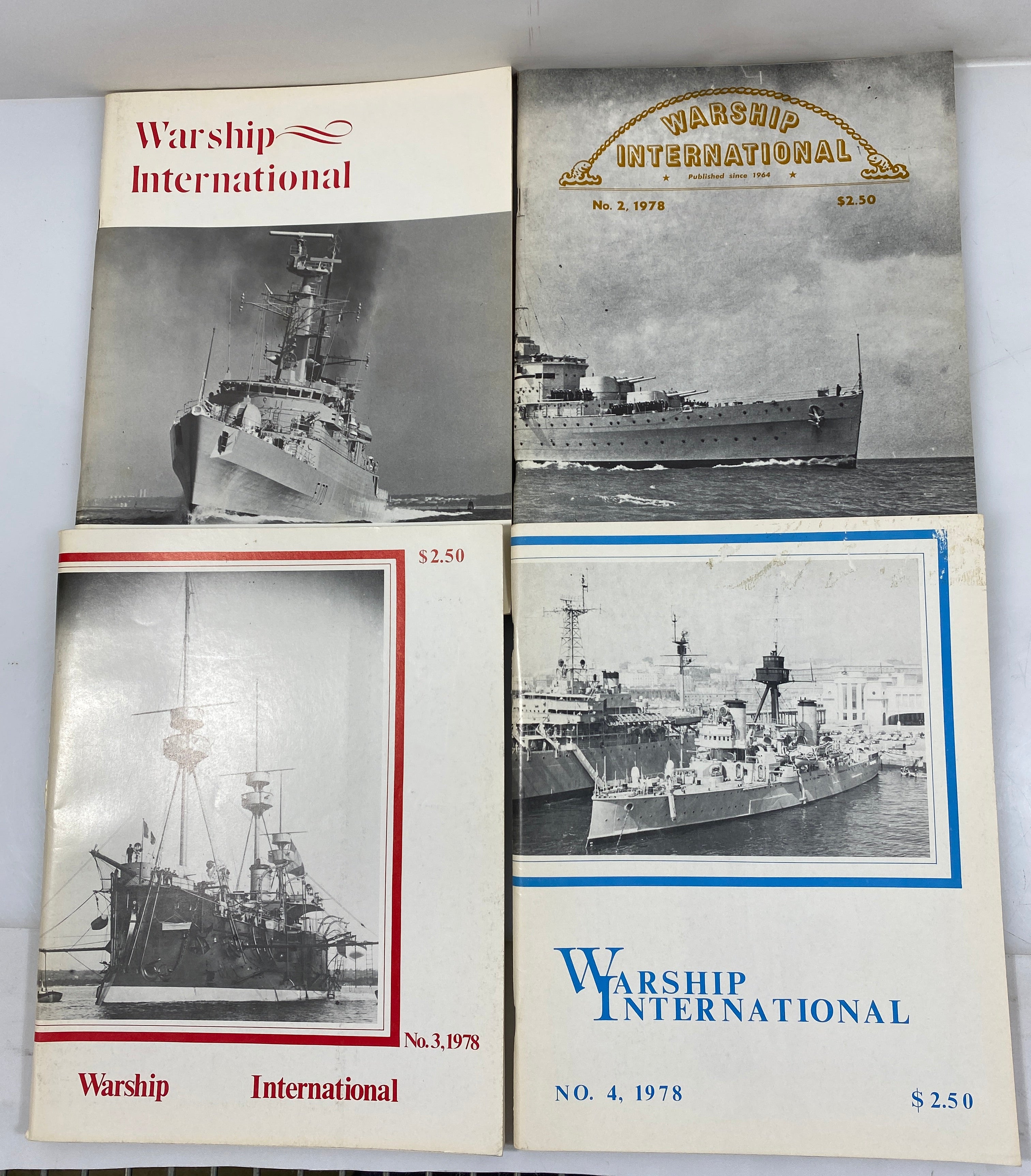 Lot of 6 Warship International Magazines 1978-1979
