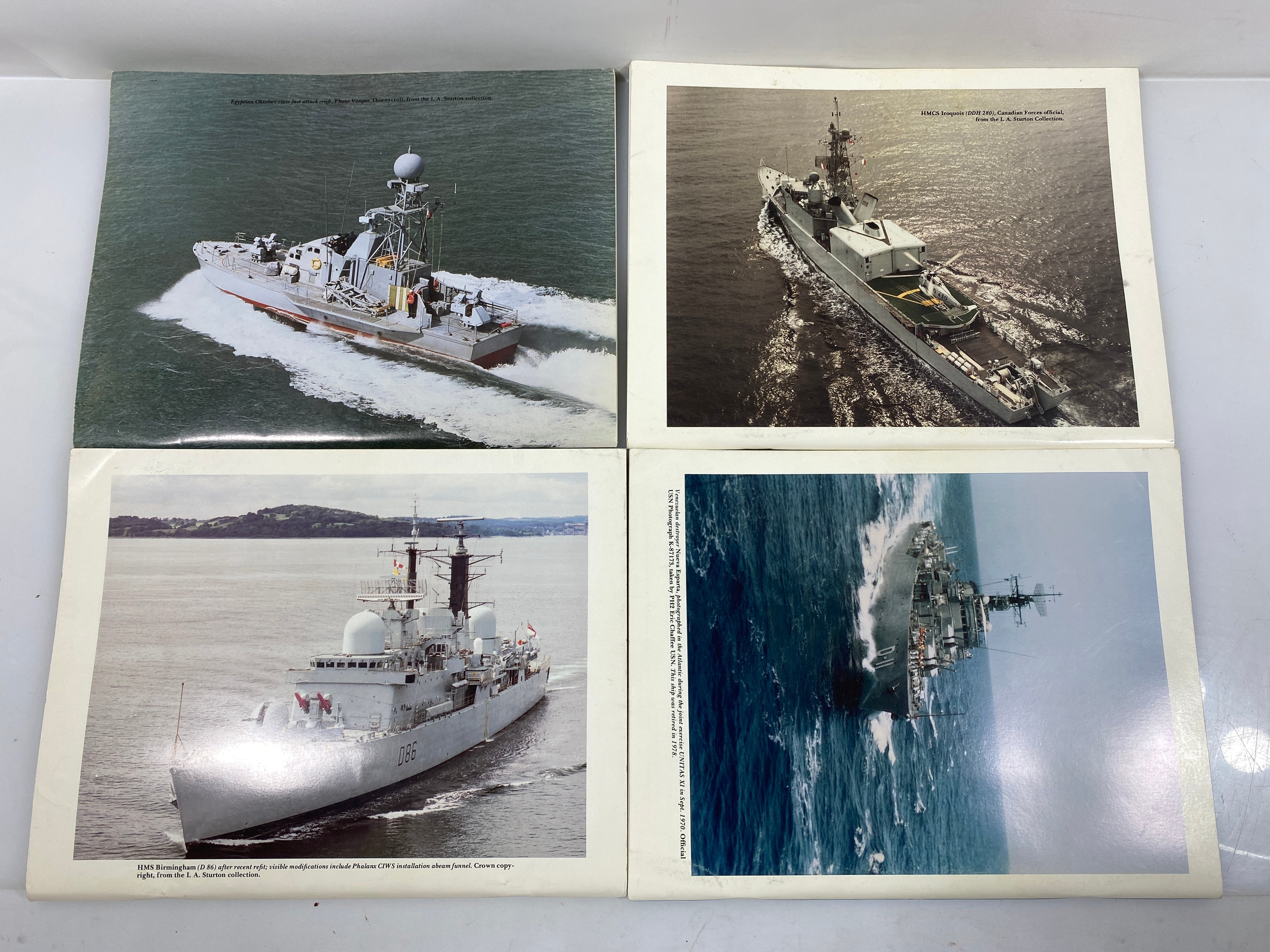 Lot of 6 Warship International Magazines 1988-1989