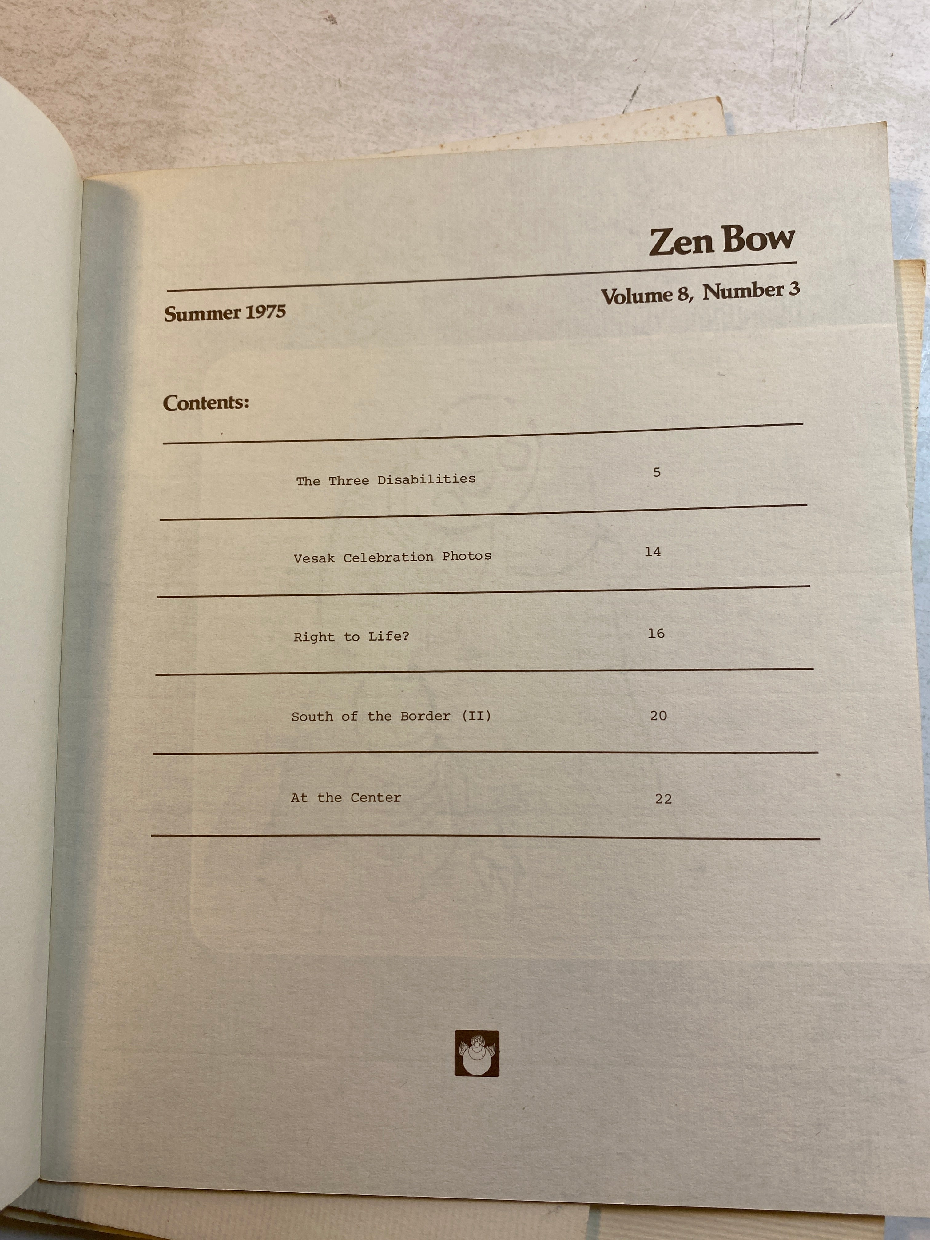 Lot of 6 Zen Bow Magazines 1973-1978