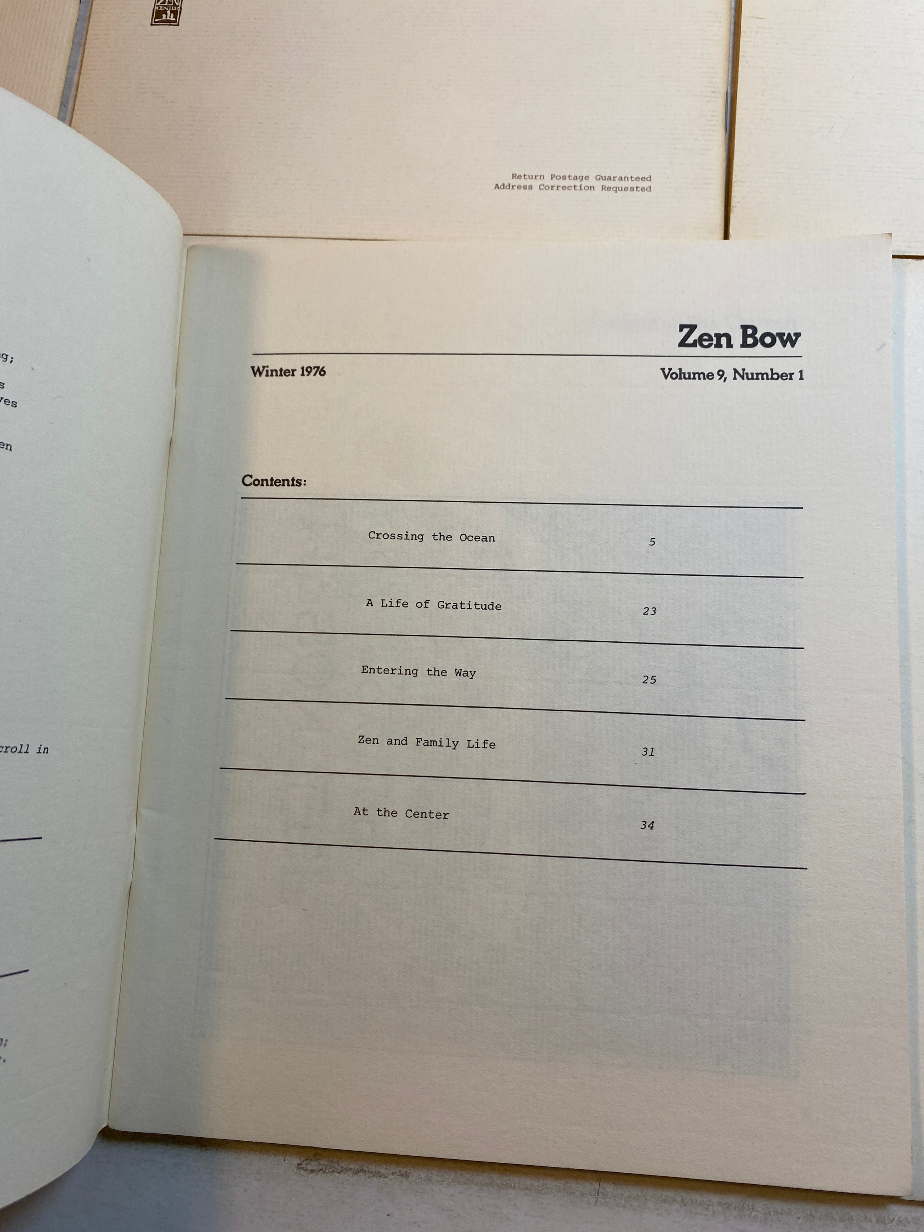 Lot of 6 Zen Bow Magazines 1973-1978