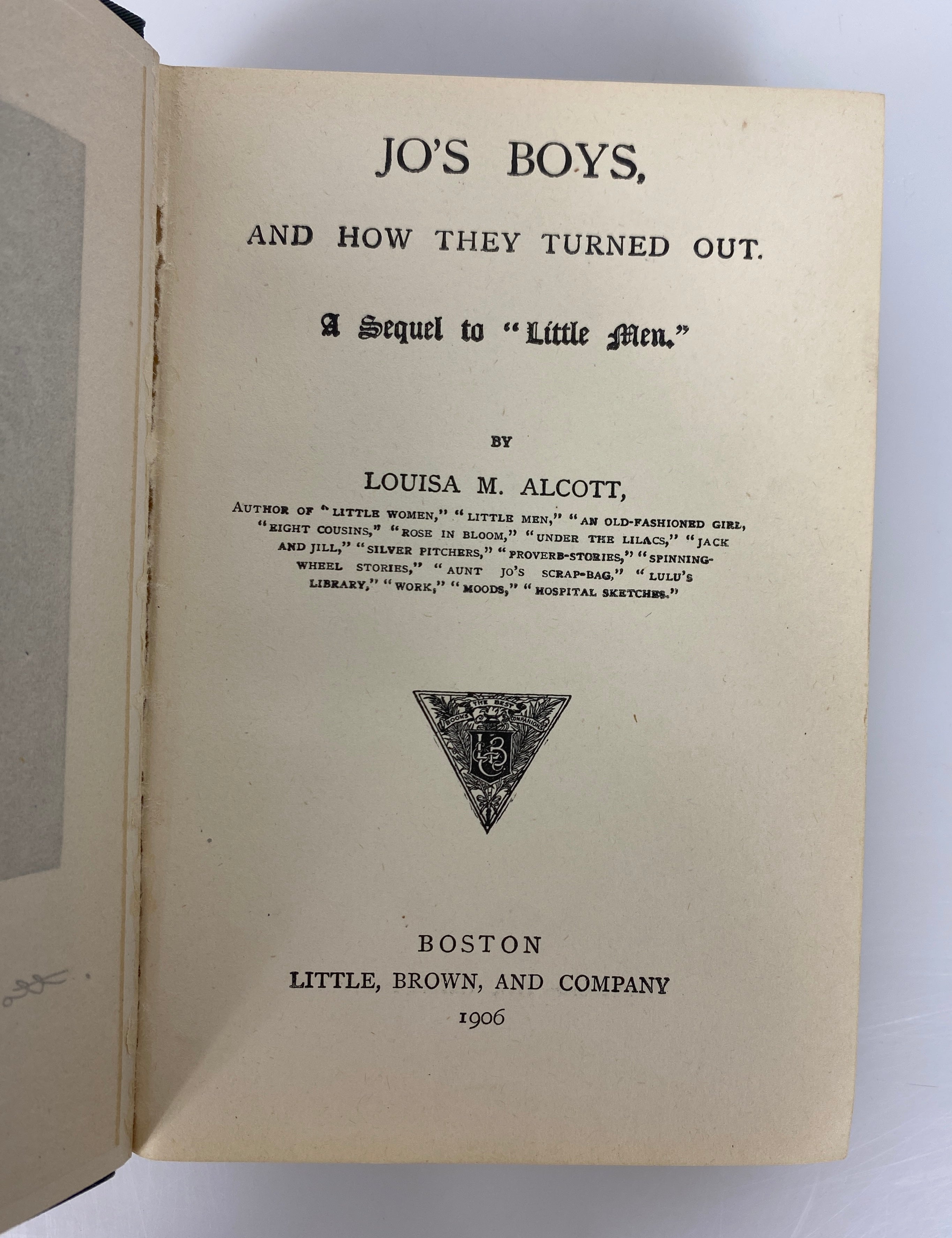 Lot of 7 Antique Louisa May Alcott incl Little Women & Little Men 1906-07 HC