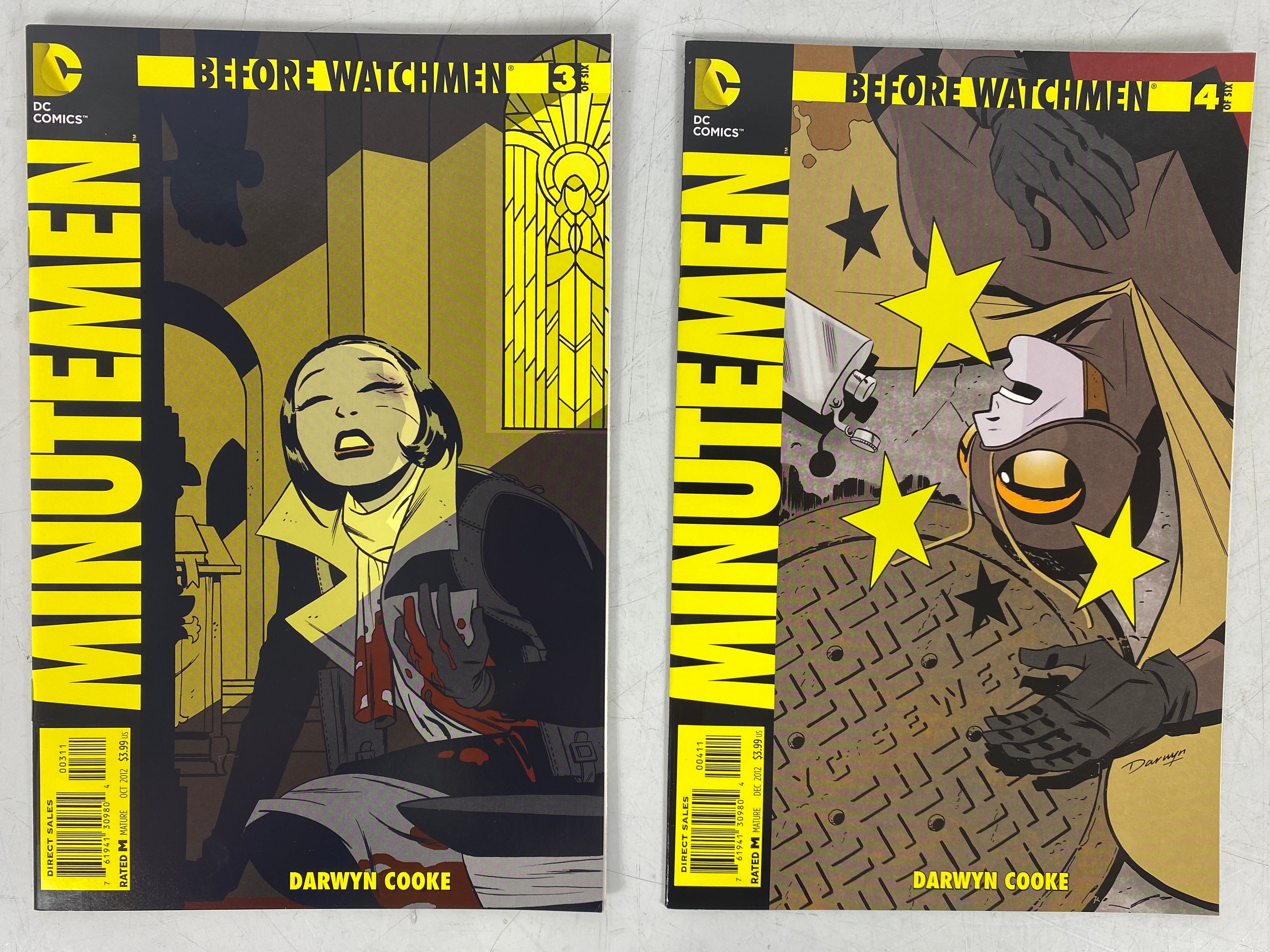 Lot of 7 Before Watchmen Minutemen #1-6 with Variant (2012-2013)