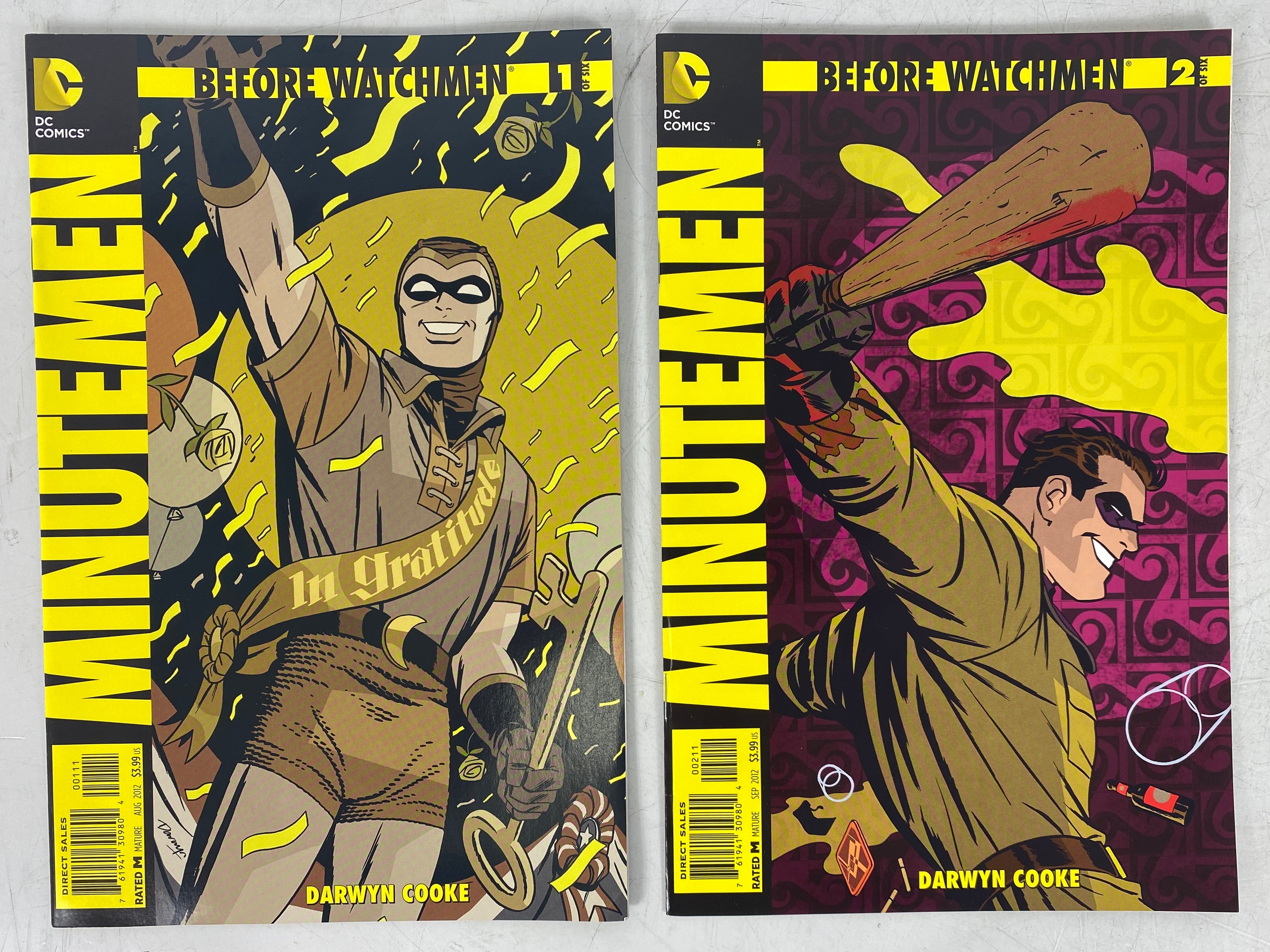Lot of 7 Before Watchmen Minutemen #1-6 with Variant (2012-2013)