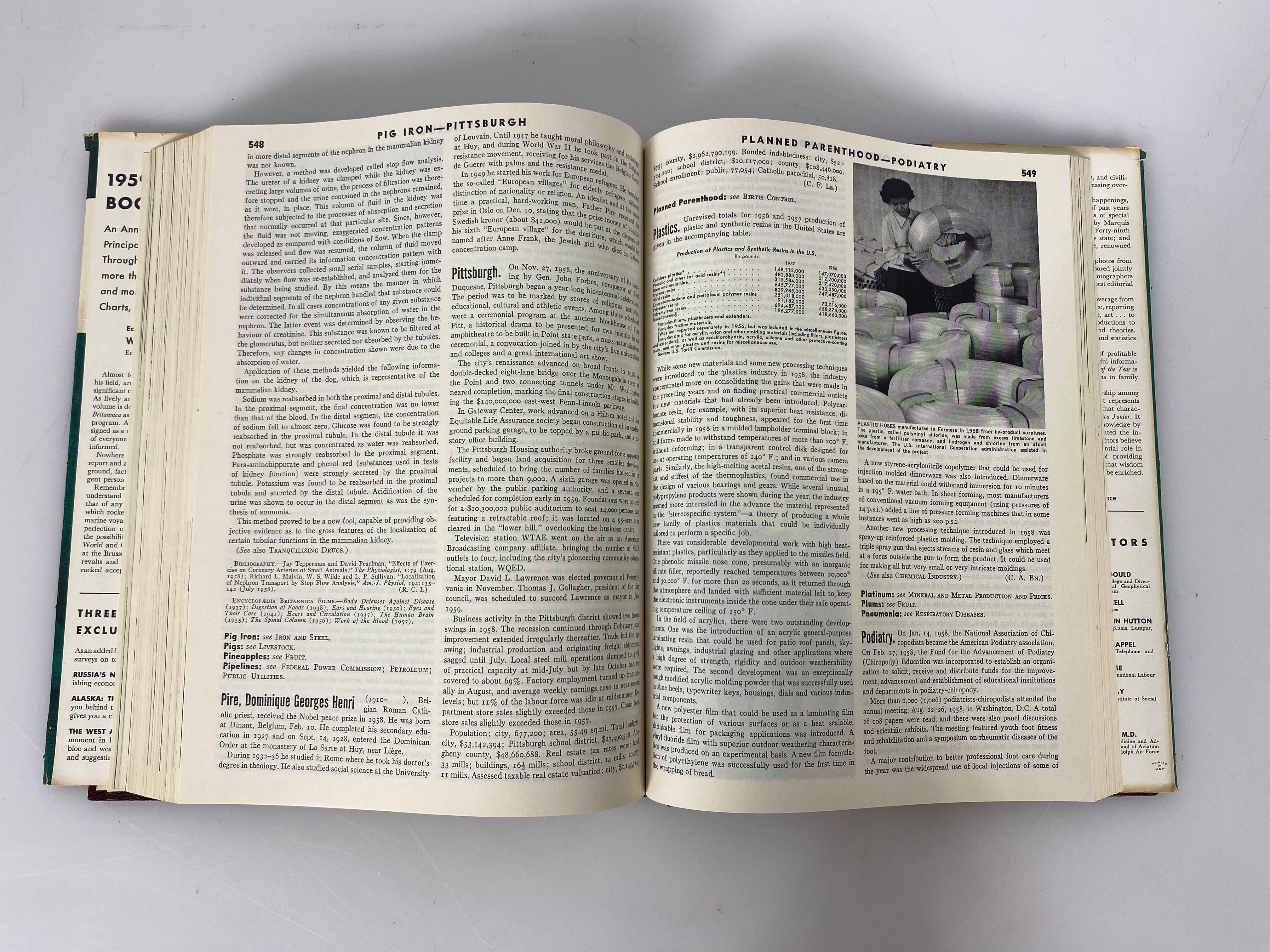 Lot of 7: Book of the Year Britannica 1959,61,62,64-67 HCDJ