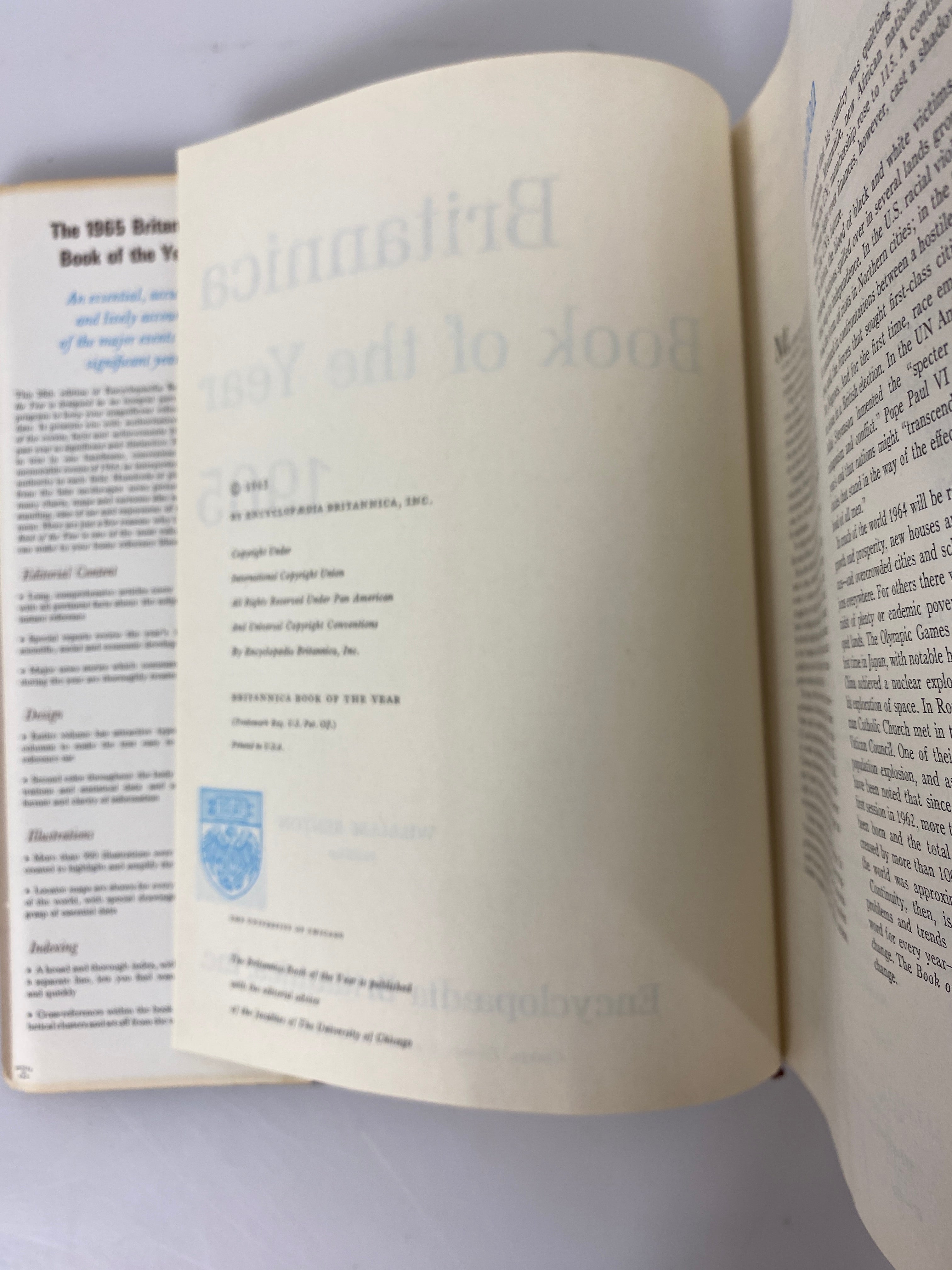 Lot of 7: Book of the Year Britannica 1959,61,62,64-67 HCDJ