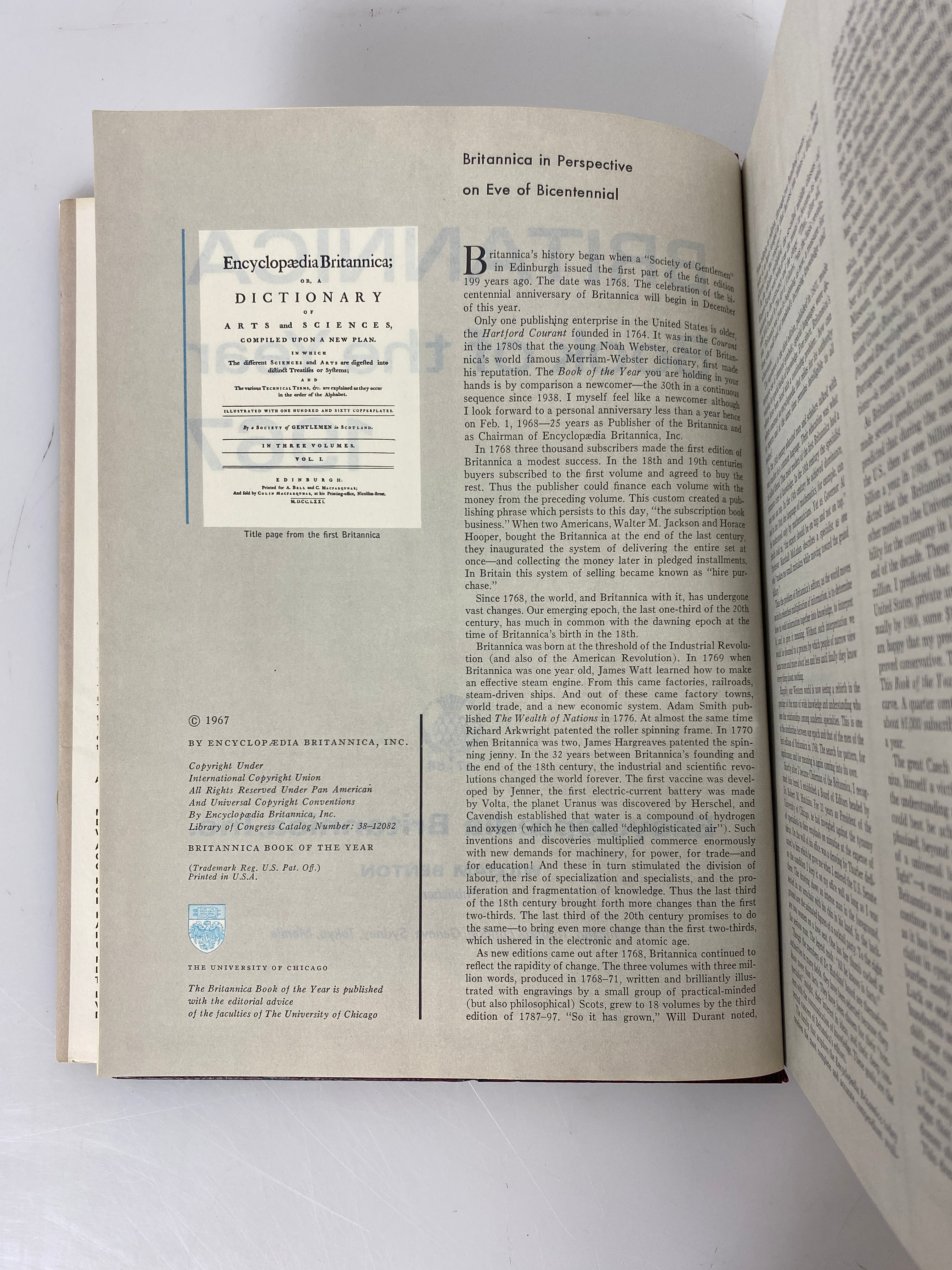 Lot of 7: Book of the Year Britannica 1959,61,62,64-67 HCDJ