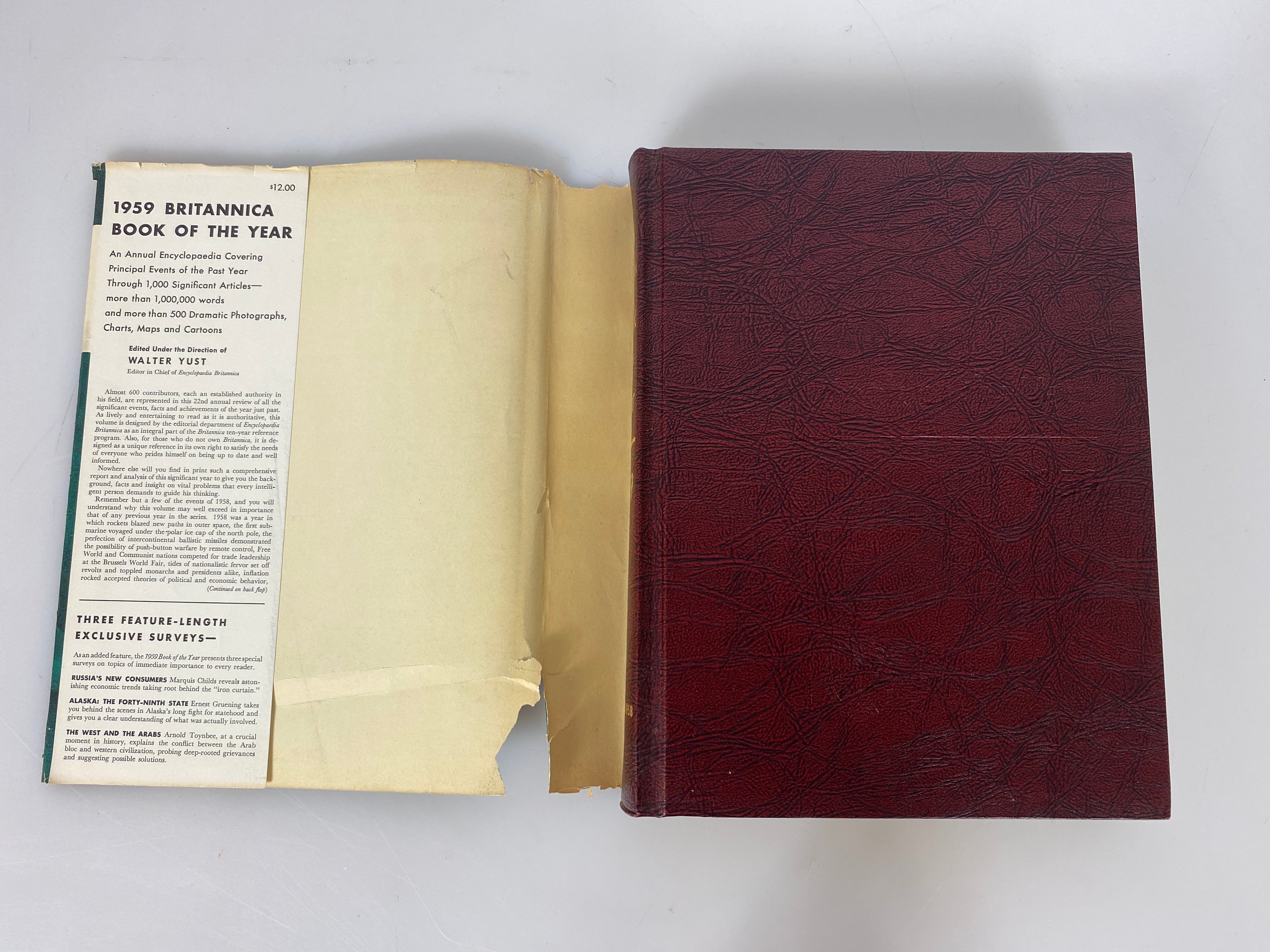 Lot of 7: Book of the Year Britannica 1959,61,62,64-67 HCDJ