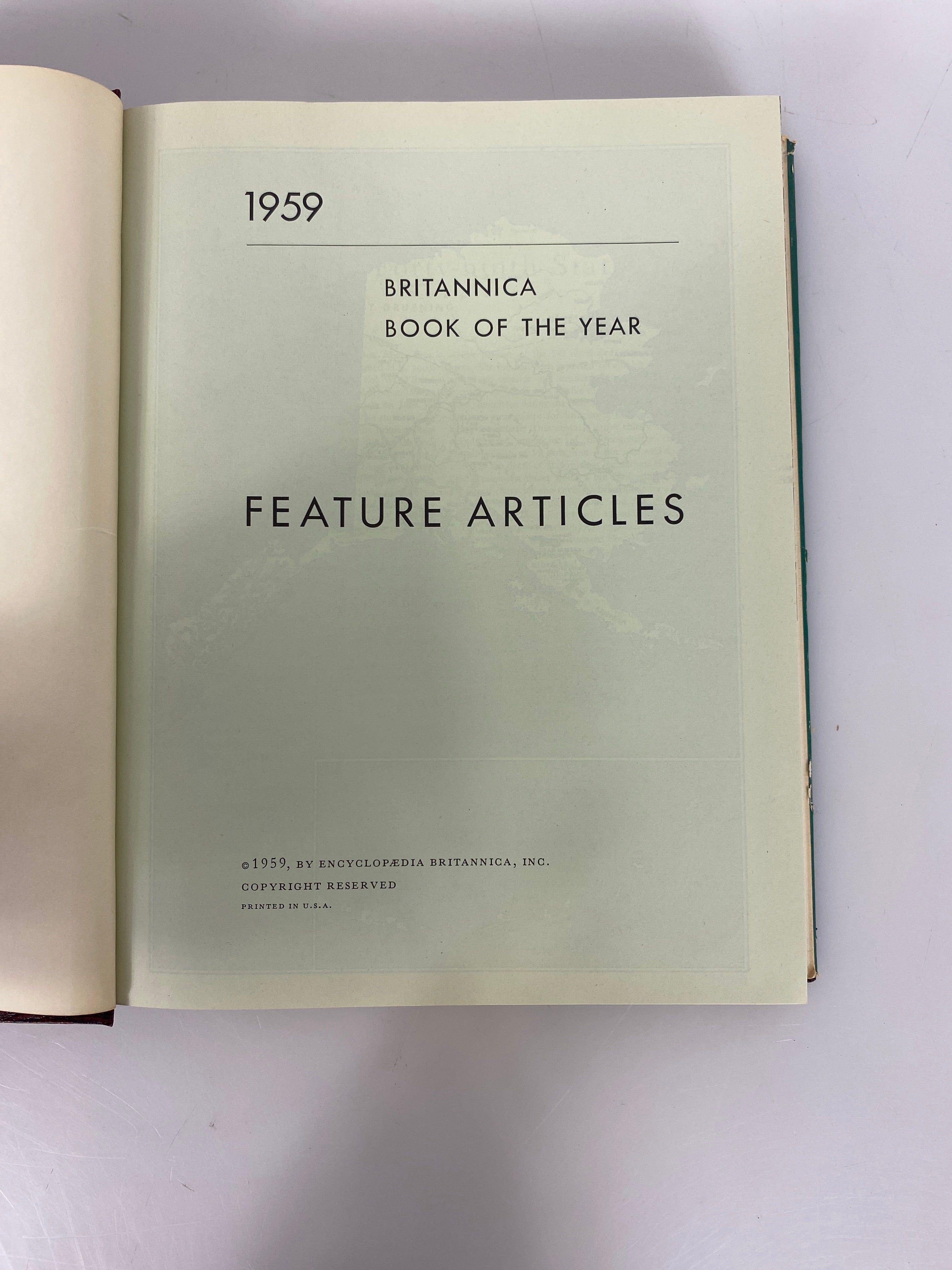 Lot of 7: Book of the Year Britannica 1959,61,62,64-67 HCDJ