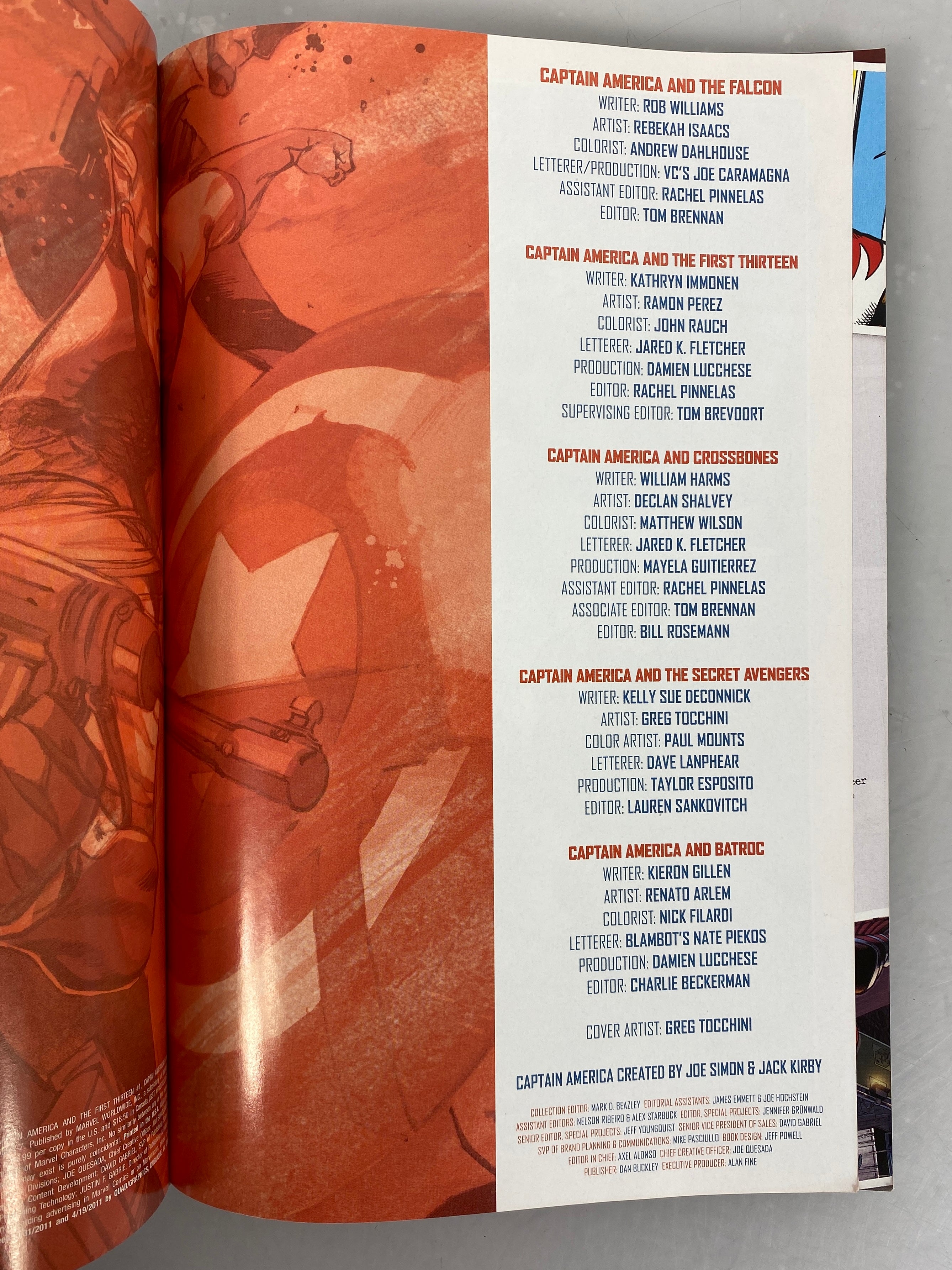 Lot of 7 Captain America, Avengers (Marvel 2007-2011) Graphic Novels SC