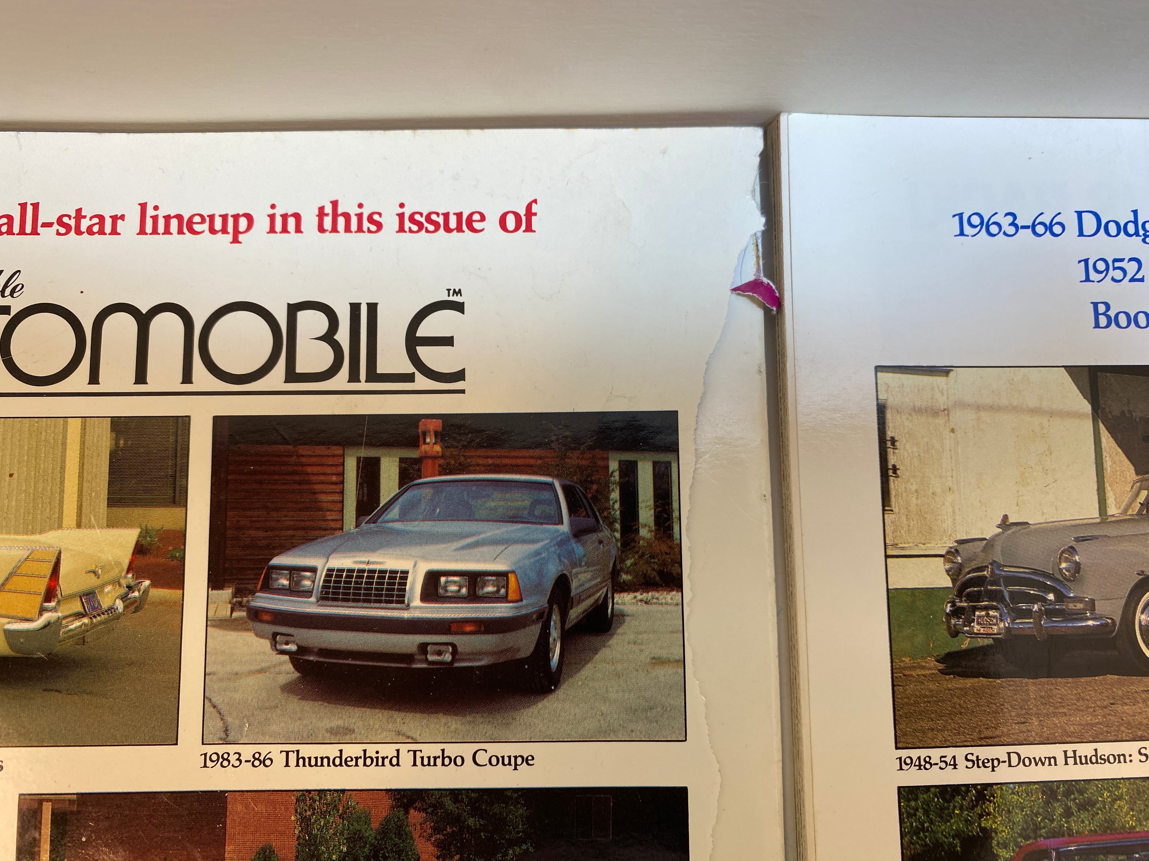 Lot of 7 Collectible Automobile Magazines 1986-1988