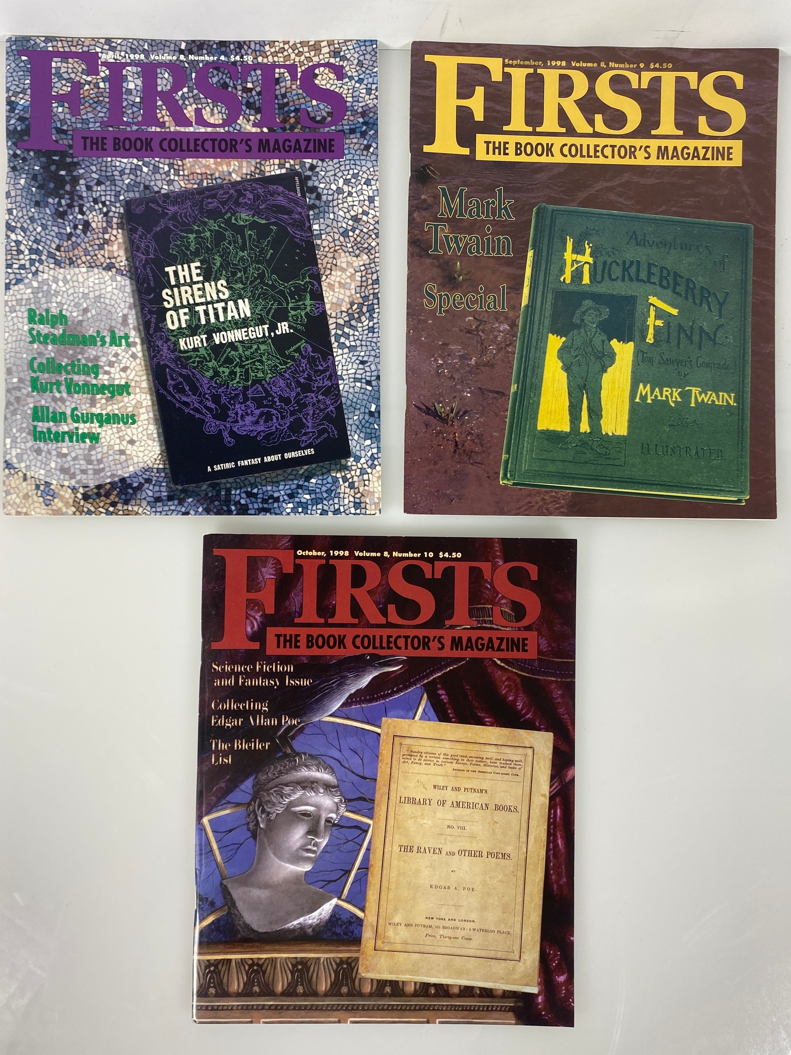 Lot of 7 Firsts Book Collector's Magazine (1995-1998)