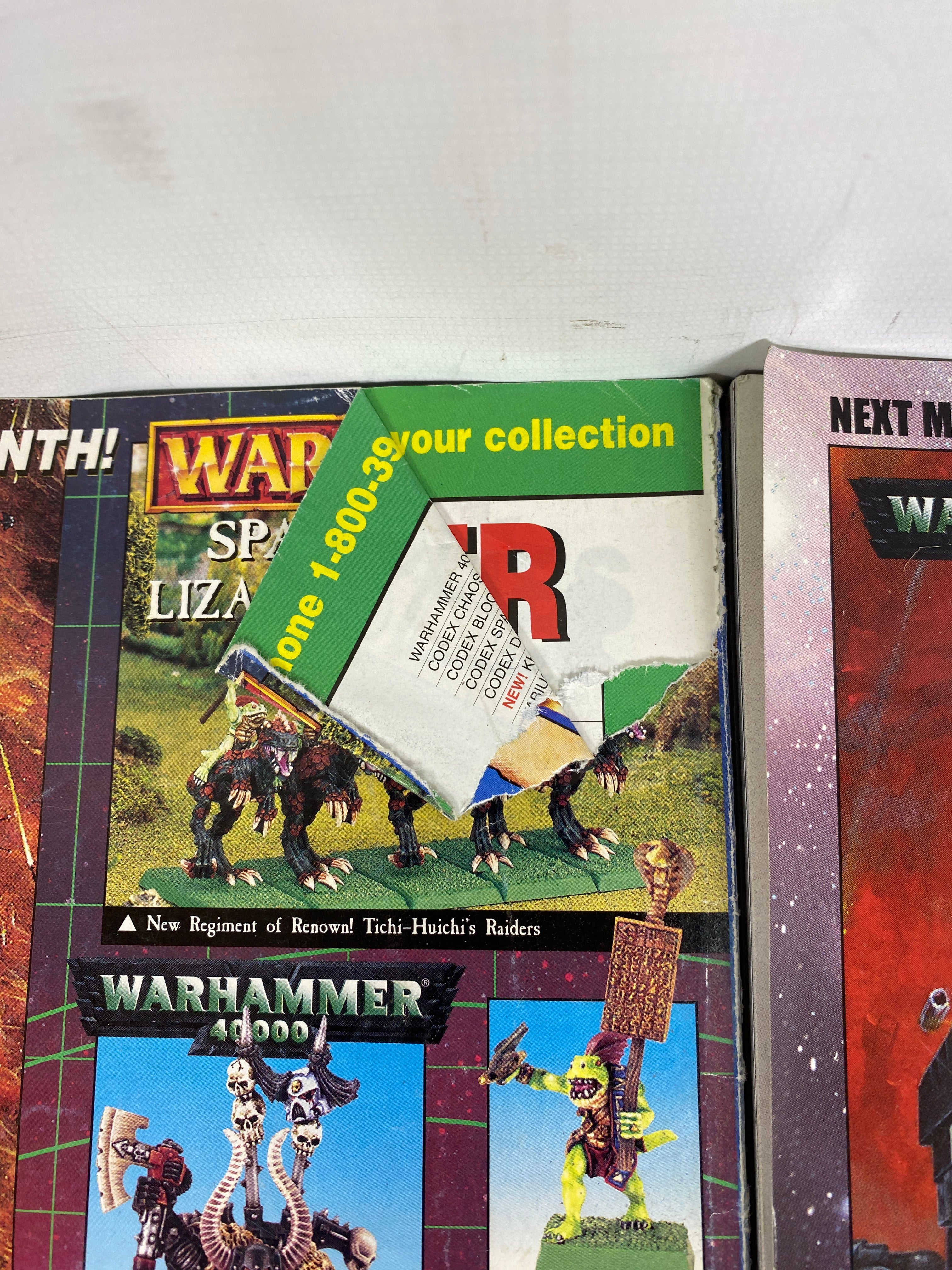 Lot of 7 Games Workshop White Dwarf Magazines 1999-2002