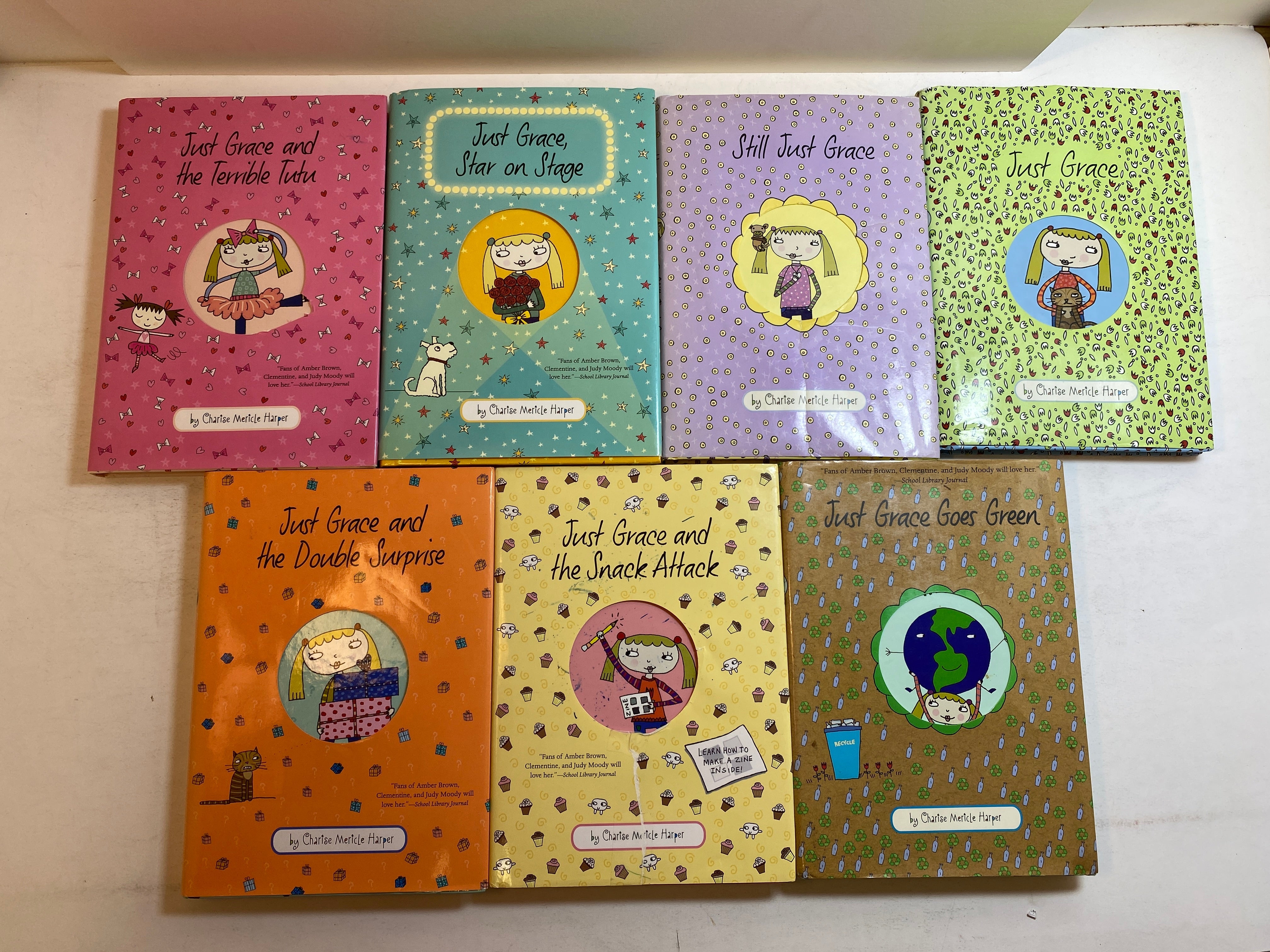 Lot of 7 Just Grace Harper Book Series HCDJ 2007-2012