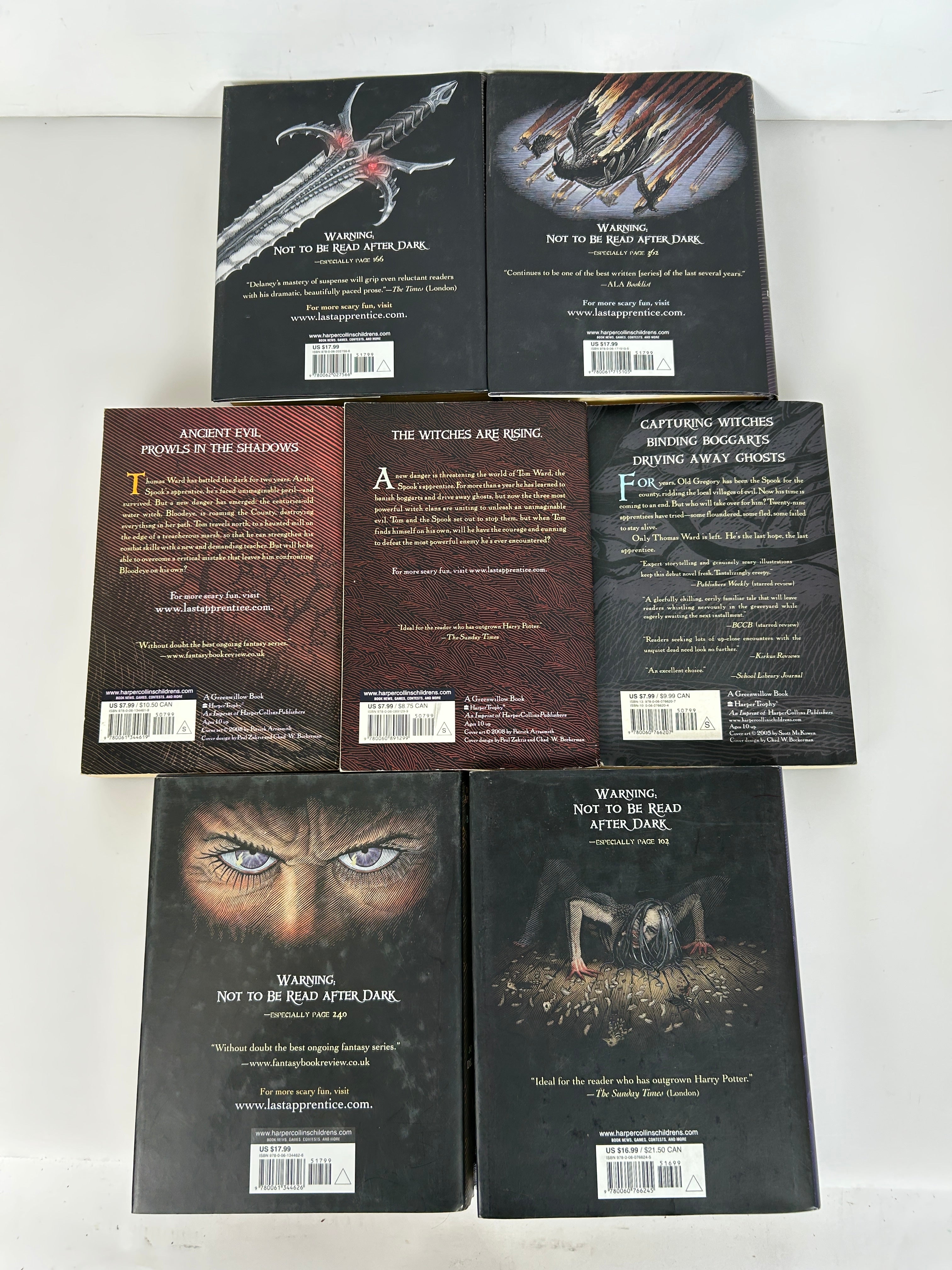 Lot of 7 Last Apprentice 1st American Edition 4 HC, 3 Trade PB