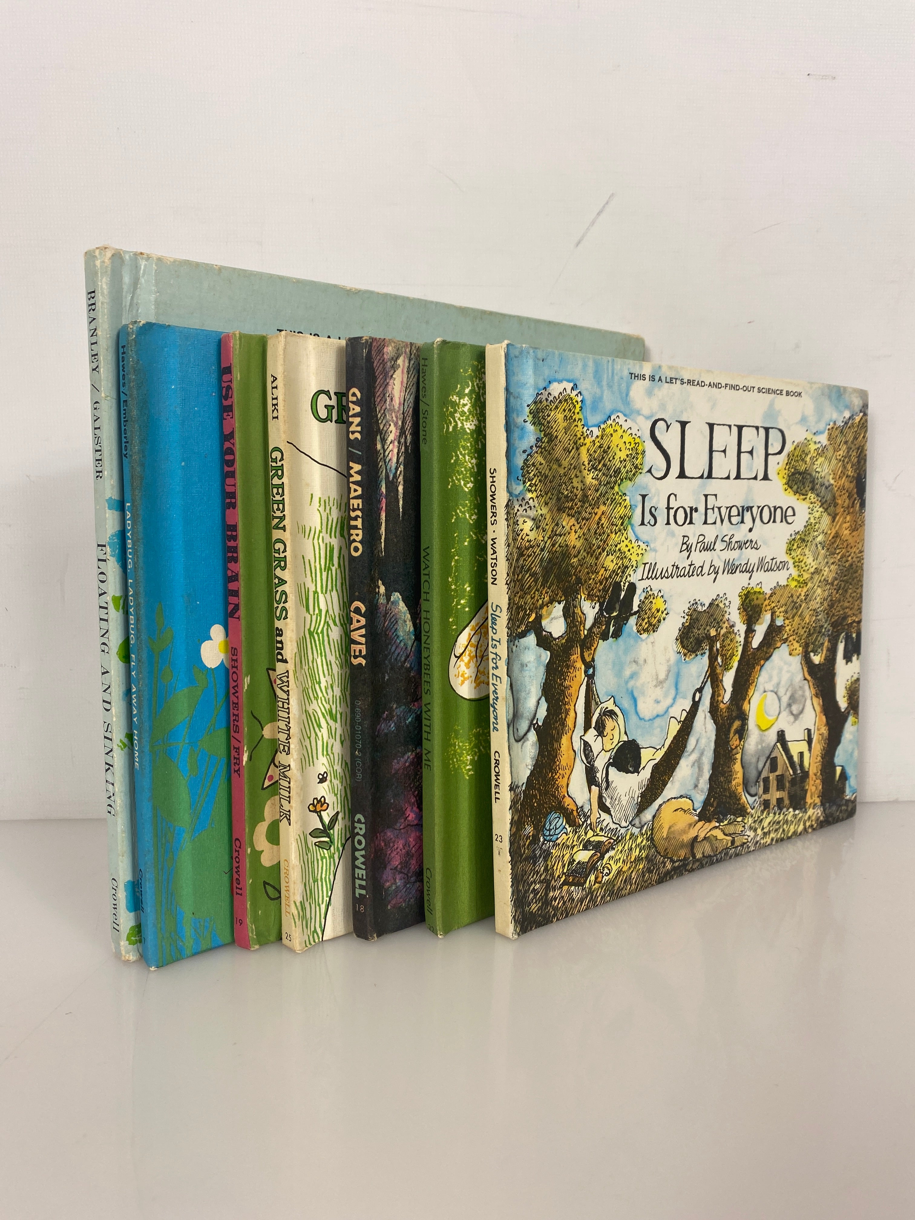 Lot of 7 Let's Read and Find Out Science Books 1964-76 Vintage HC
