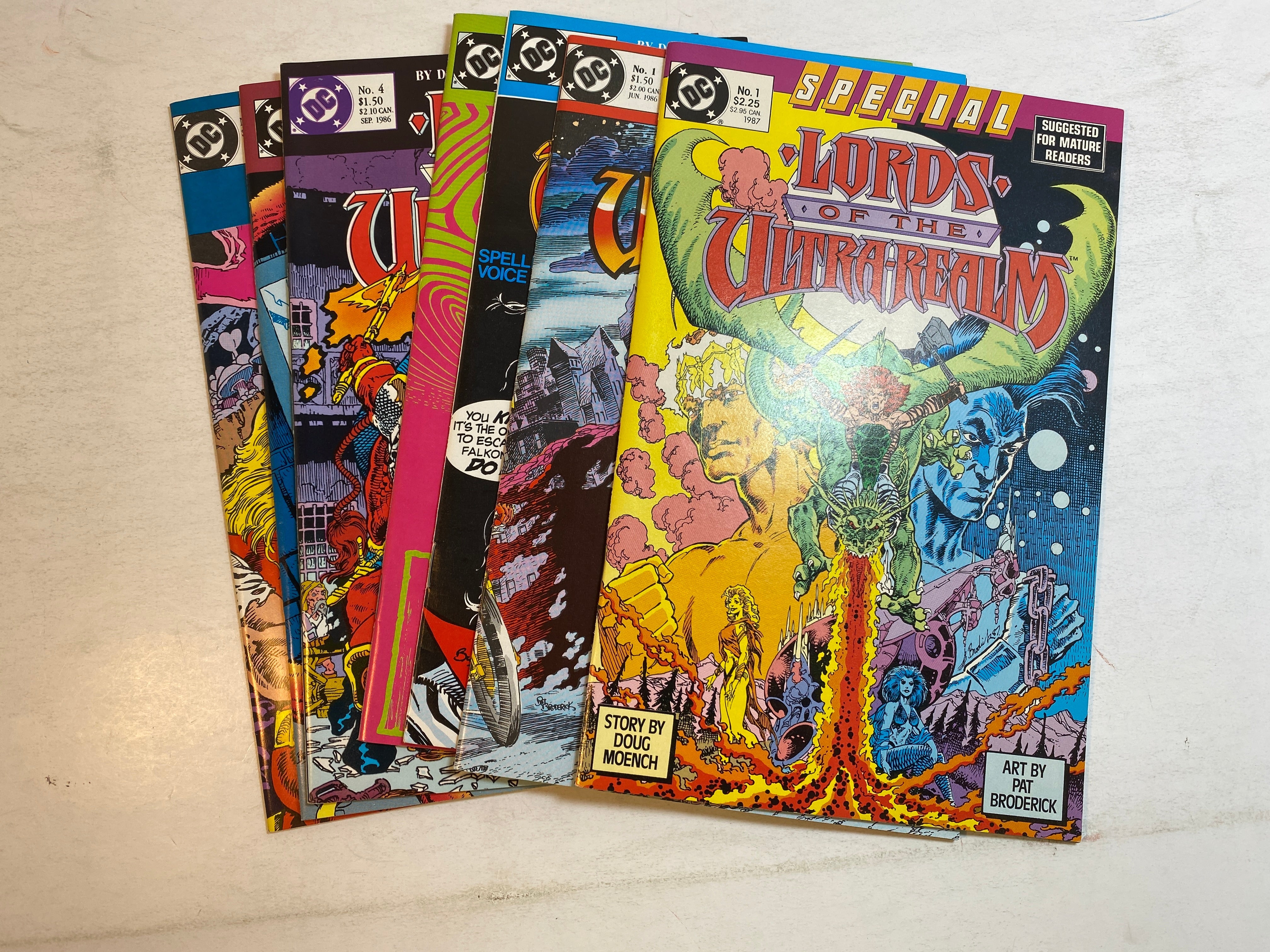 Lot of 7 Lords of the Ultra Realm DC Comics 1986-1987