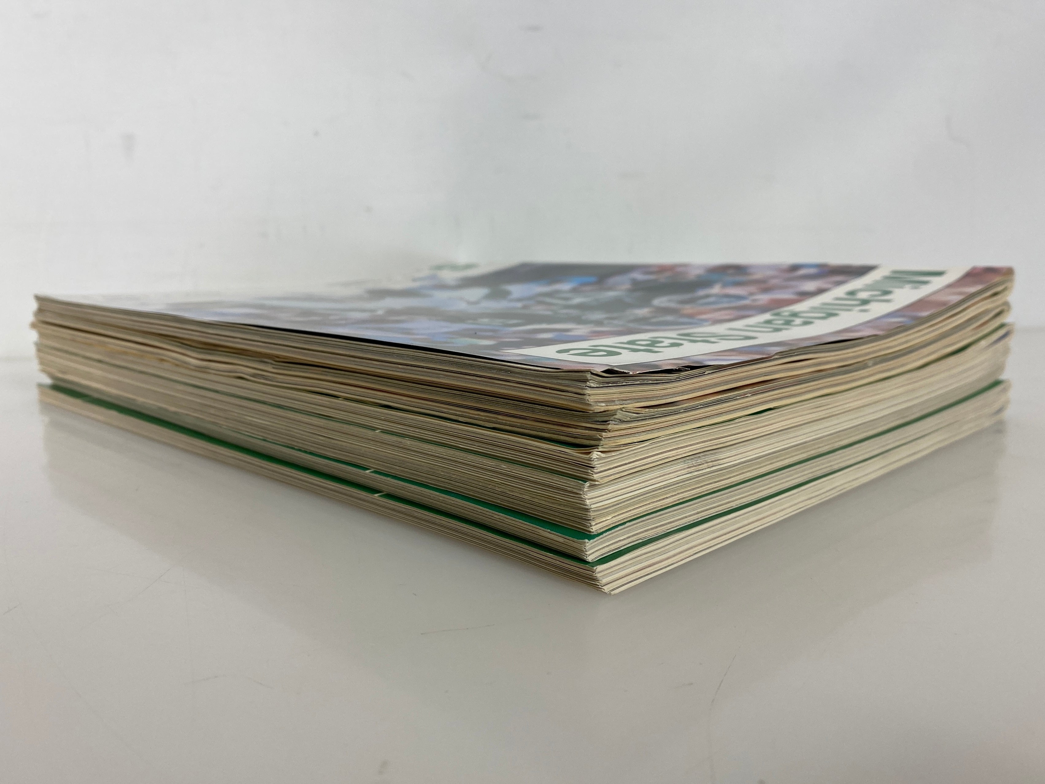 Lot of 7 Michigan State MSU Football Programs 1990-1991