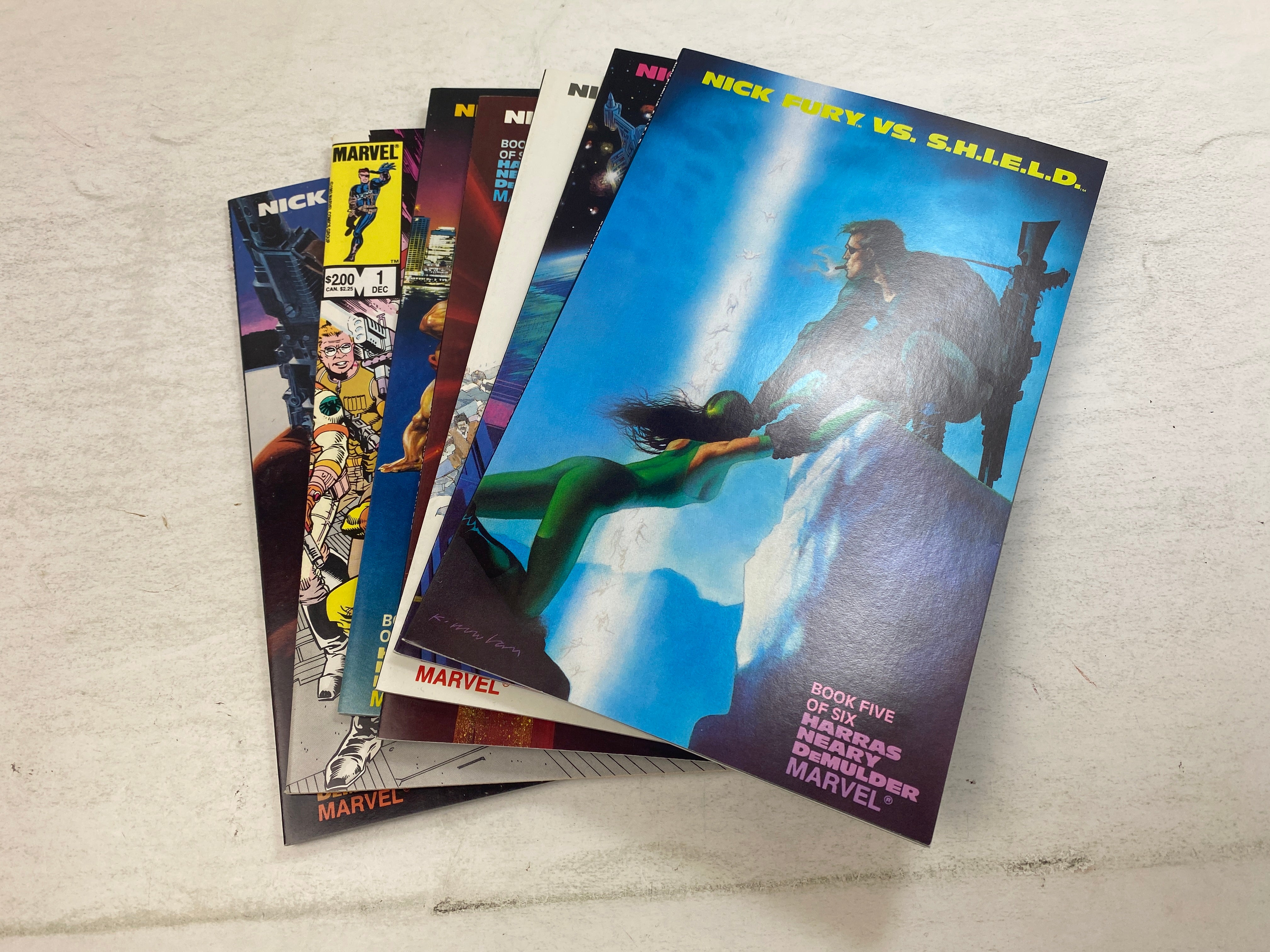 Lot of 7 Nick Fury Vs. SHIELD Marvel Comics 1983-1988