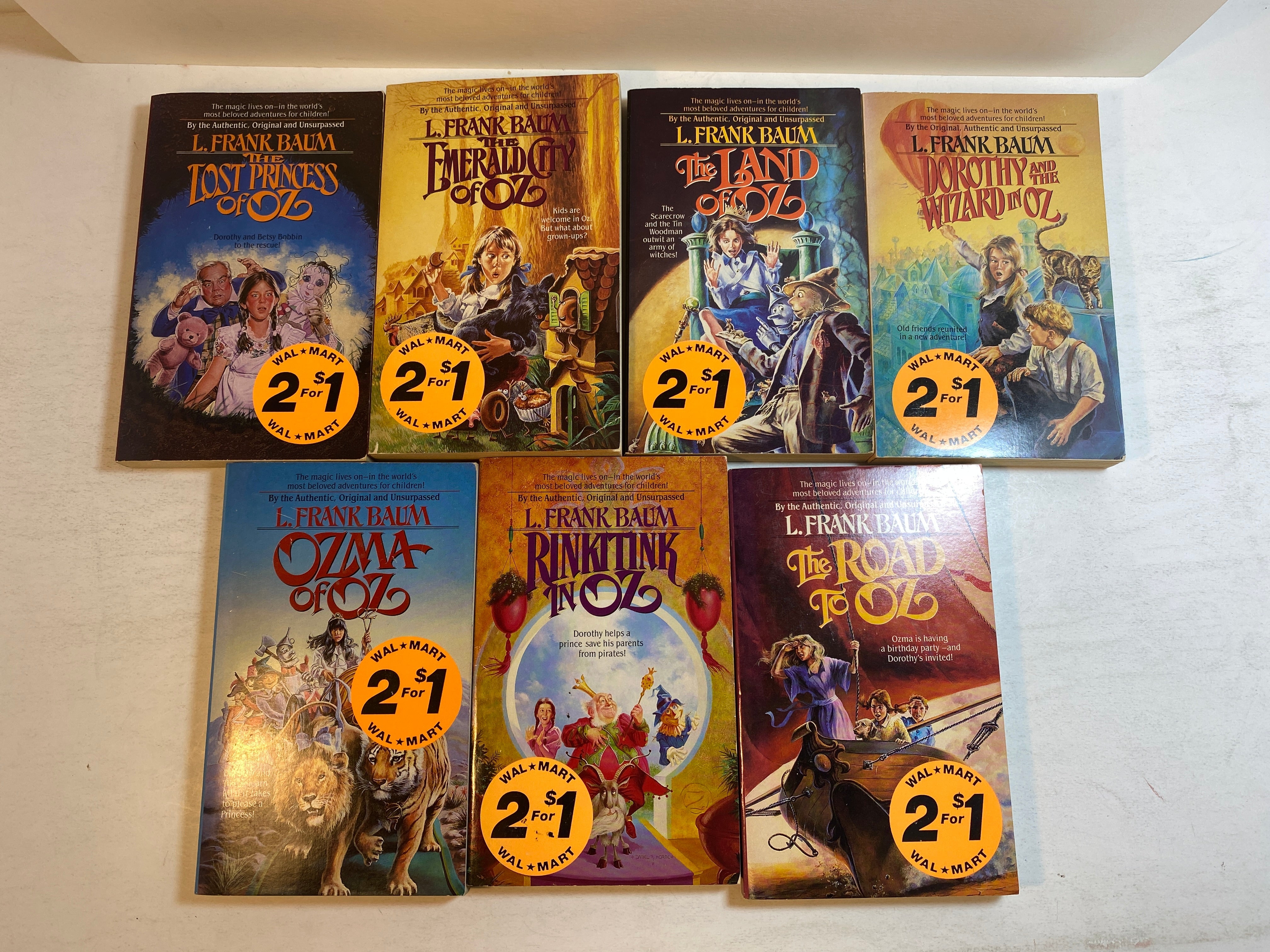 Lot of 7 Oz Series paperbacks L. Frank Baum