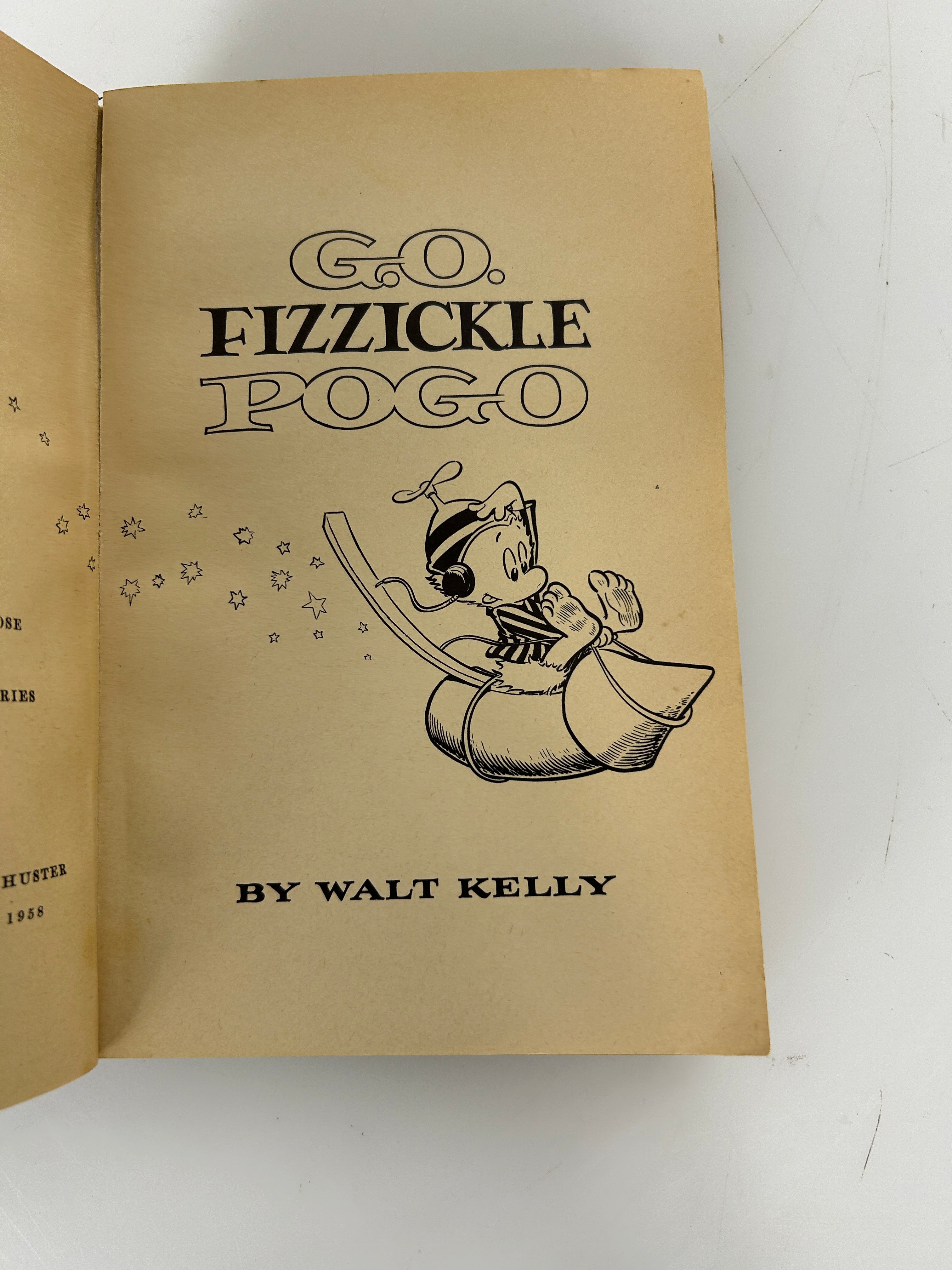 Lot of 7 Potluck Pogo by Walt Kelly 1950's Simon & Schuster SC