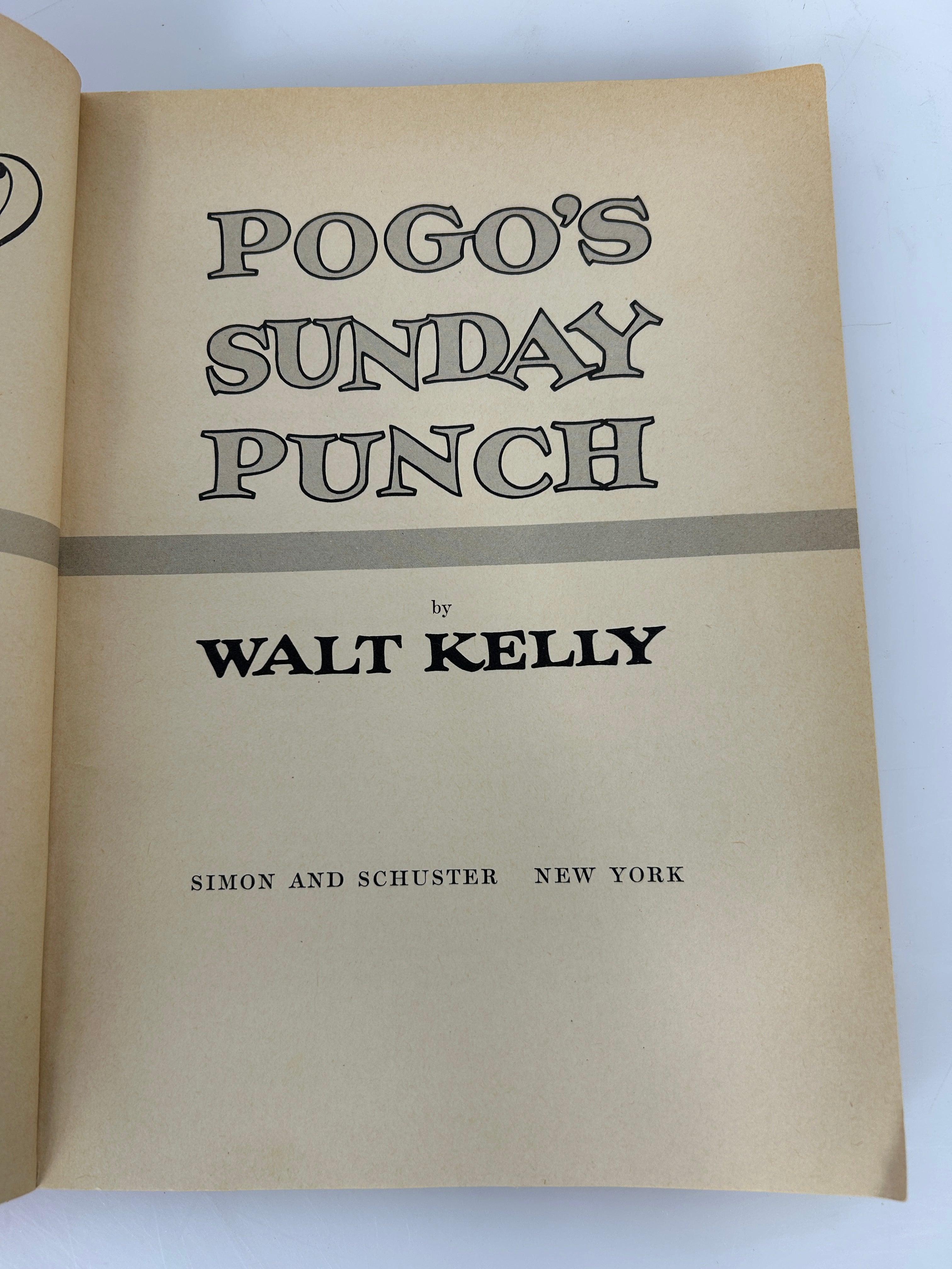 Lot of 7 Potluck Pogo by Walt Kelly 1950's Simon & Schuster SC
