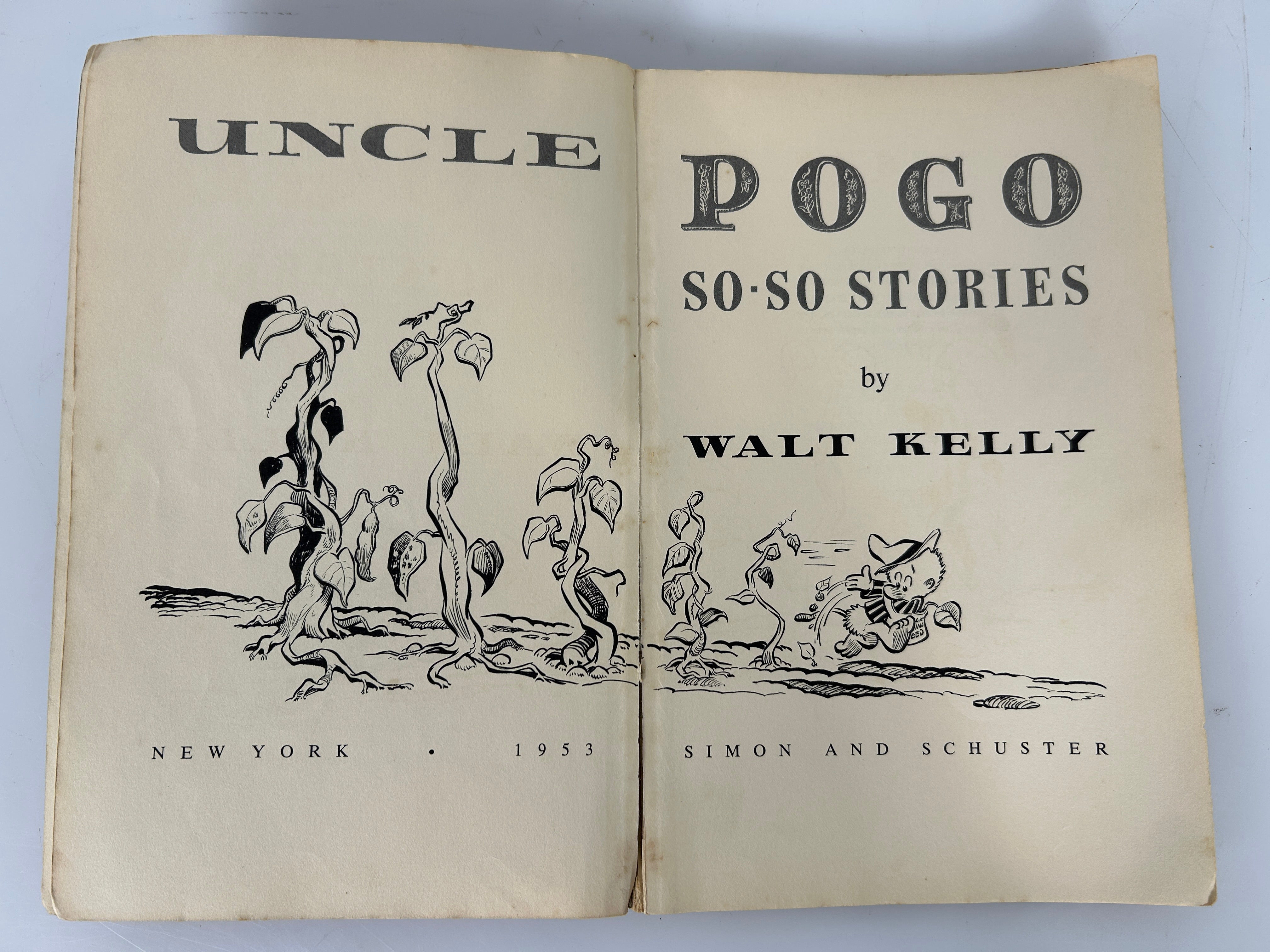 Lot of 7 Potluck Pogo by Walt Kelly 1950's Simon & Schuster SC