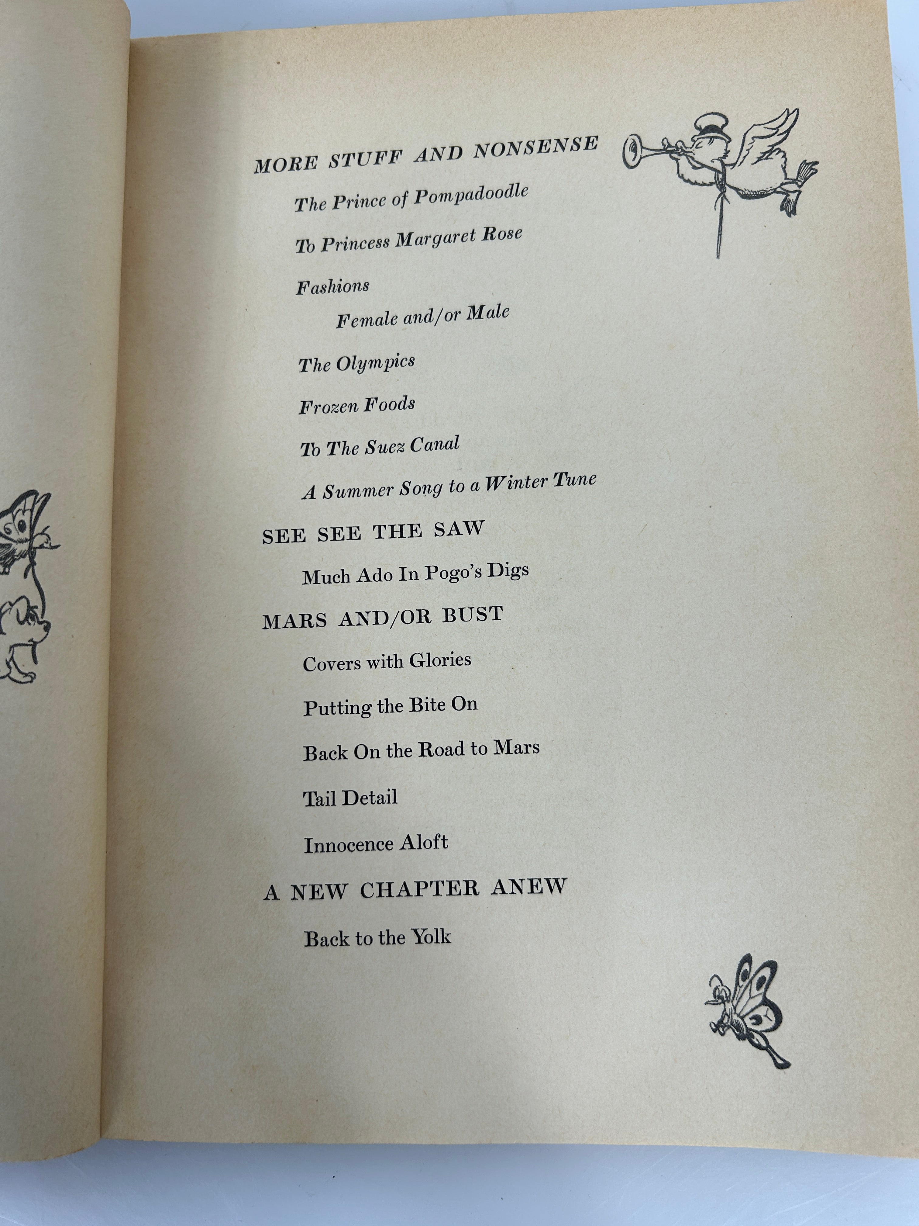 Lot of 7 Potluck Pogo by Walt Kelly 1950's Simon & Schuster SC