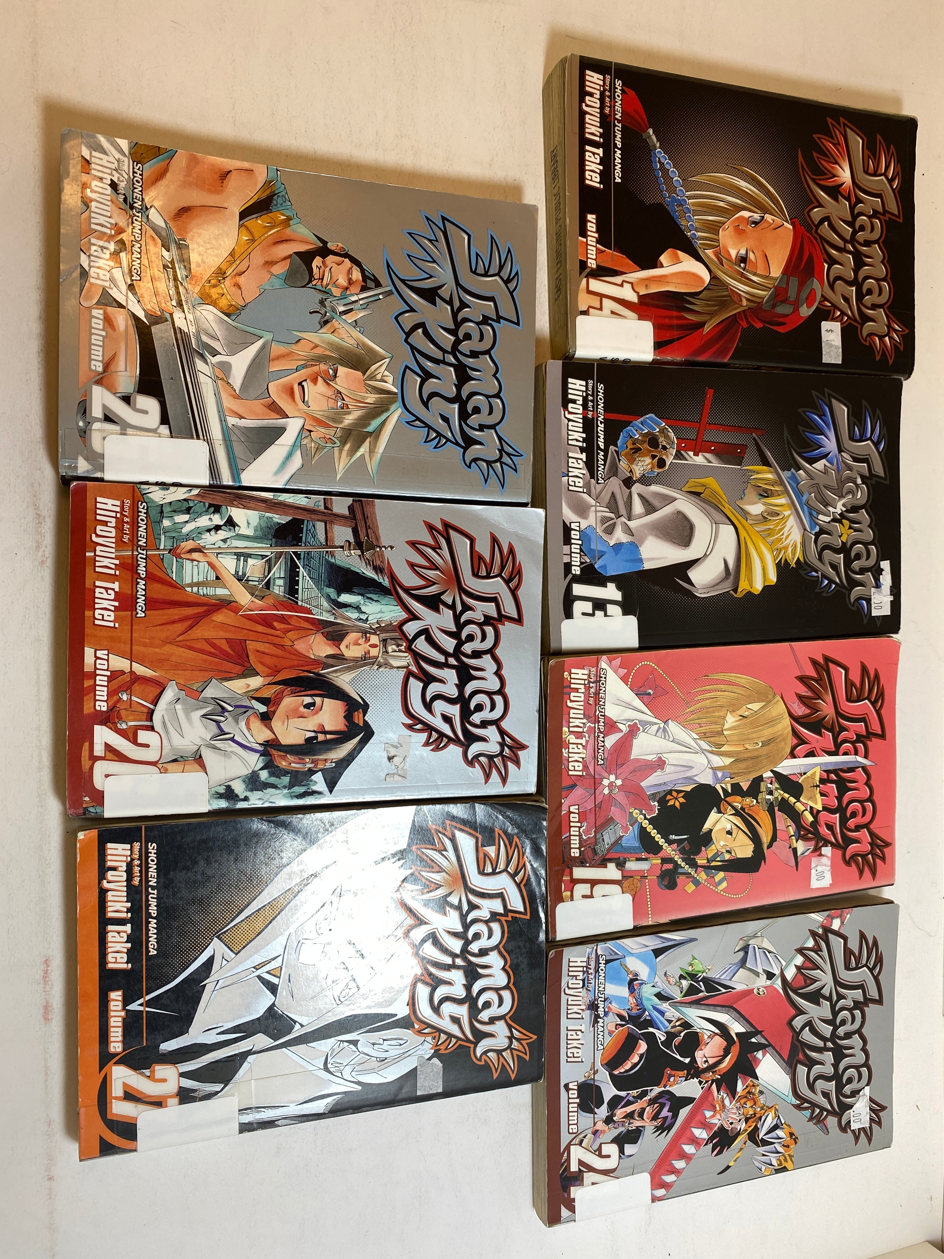 Lot of 7 Shaman King Manga 13-27 2009-2013