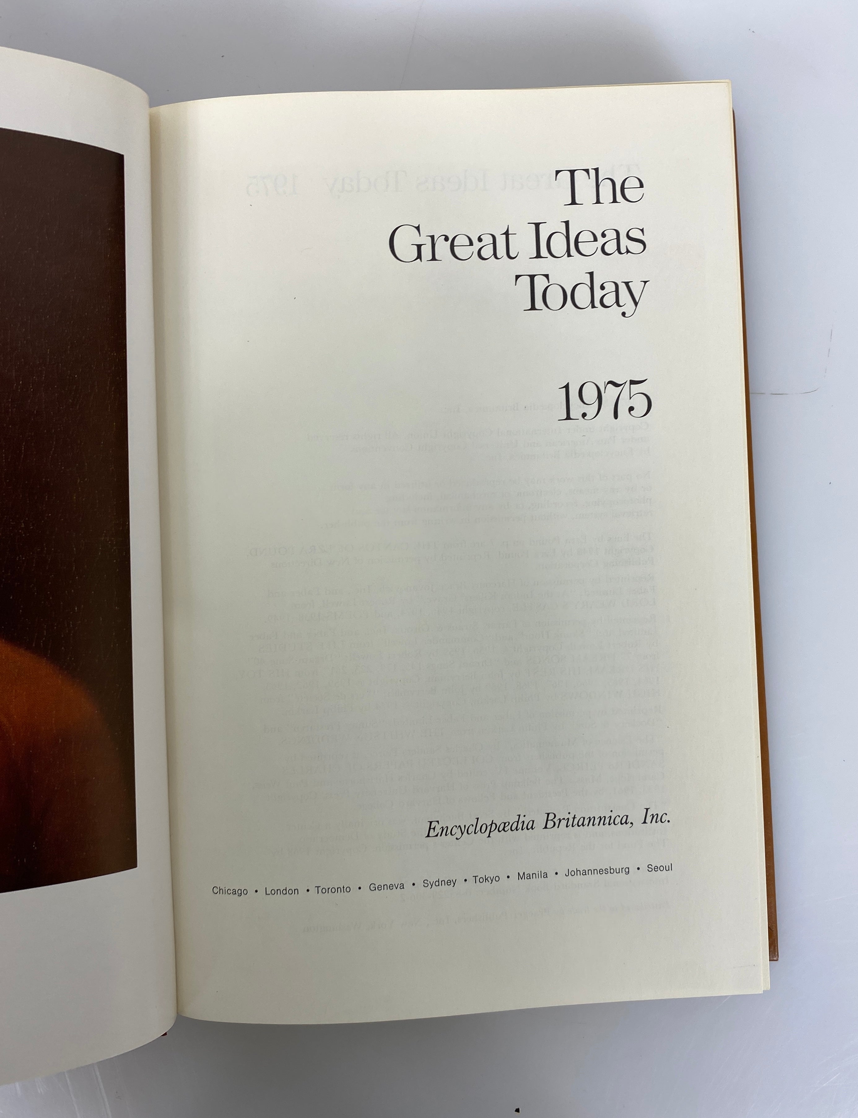 Lot of 7 The Great Ideas Today Britannica Great Books 1971-1977 HC some DJ