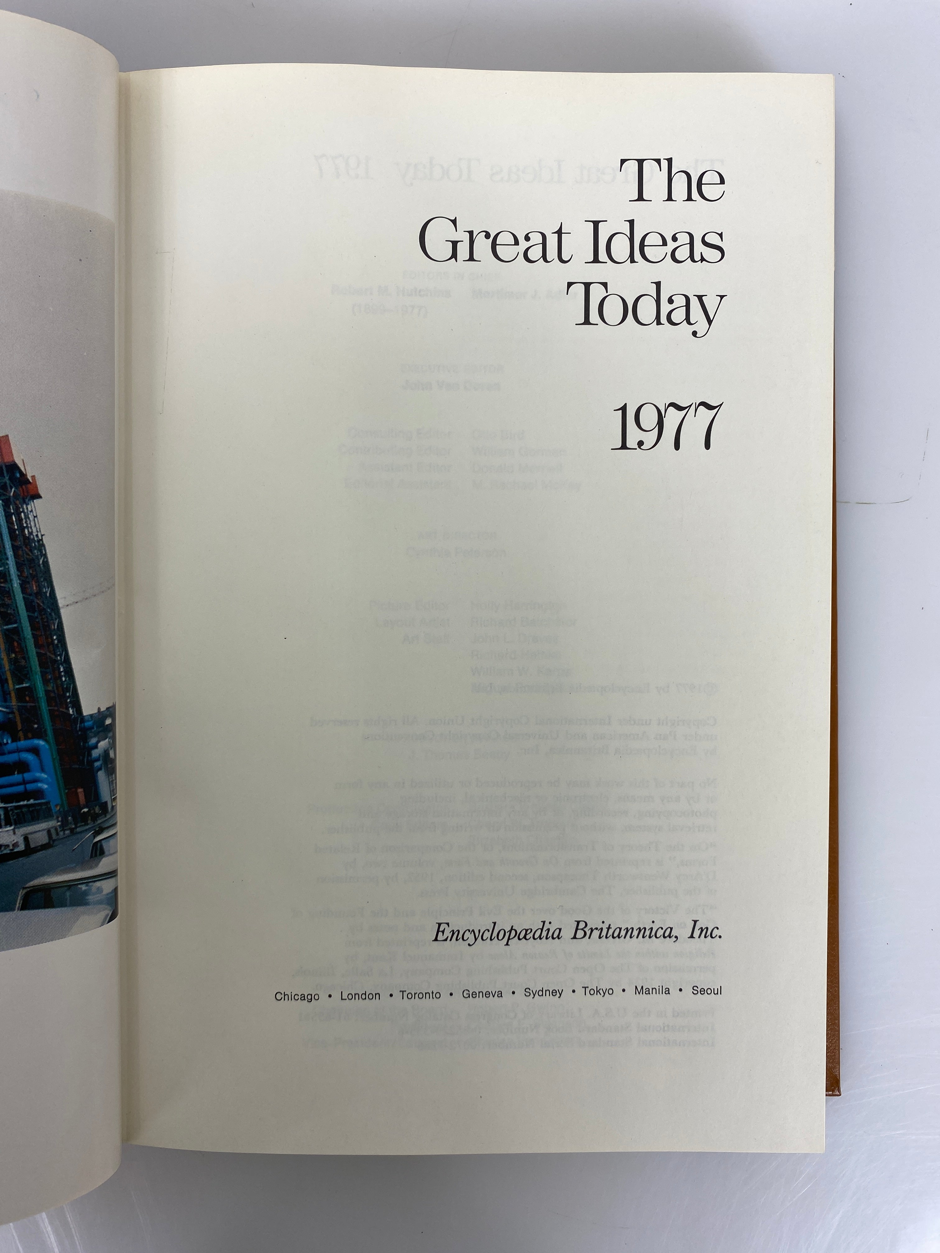 Lot of 7 The Great Ideas Today Britannica Great Books 1971-1977 HC some DJ