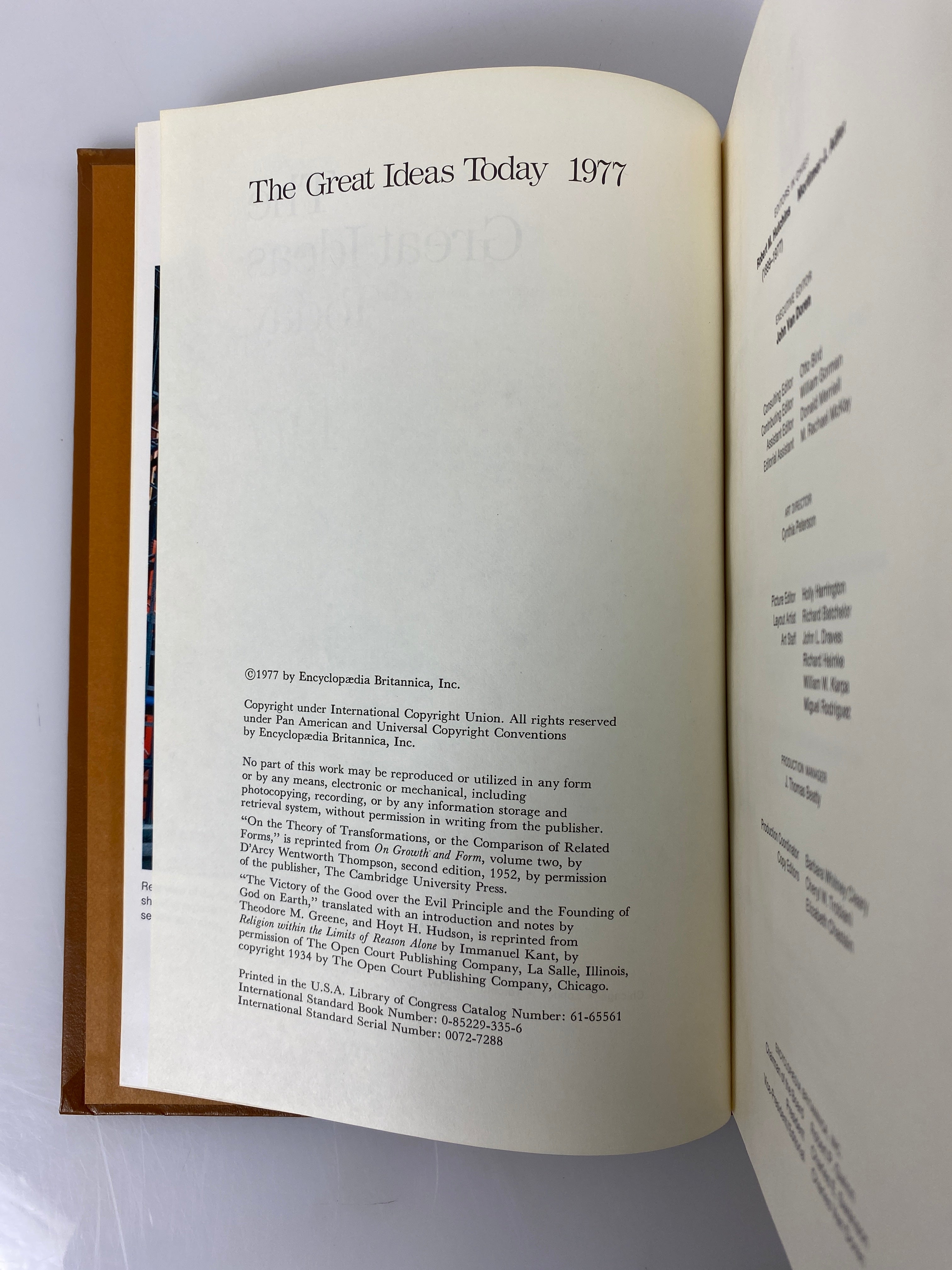 Lot of 7 The Great Ideas Today Britannica Great Books 1971-1977 HC some DJ