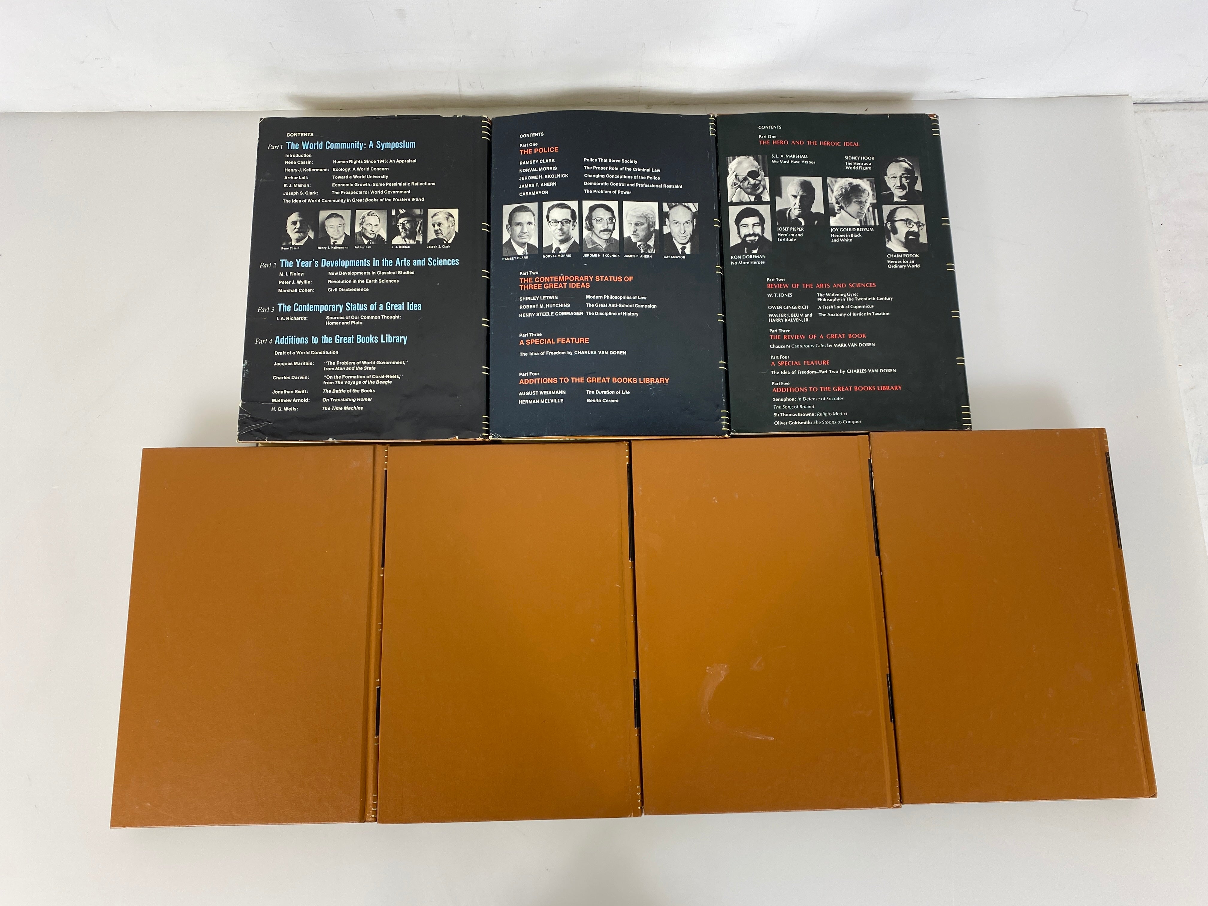 Lot of 7 The Great Ideas Today Britannica Great Books 1971-1977 HC some DJ