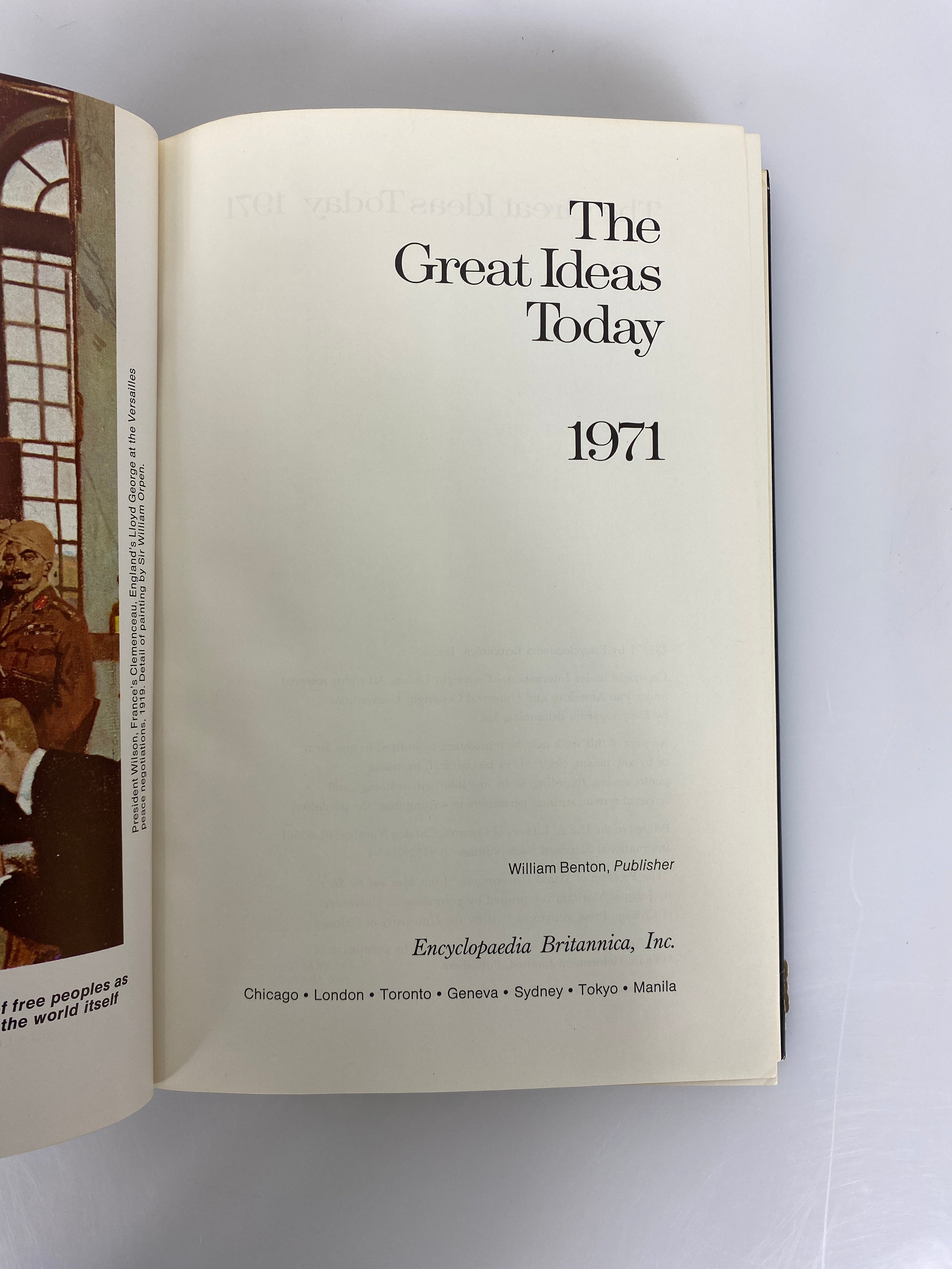 Lot of 7 The Great Ideas Today Britannica Great Books 1971-1977 HC some DJ