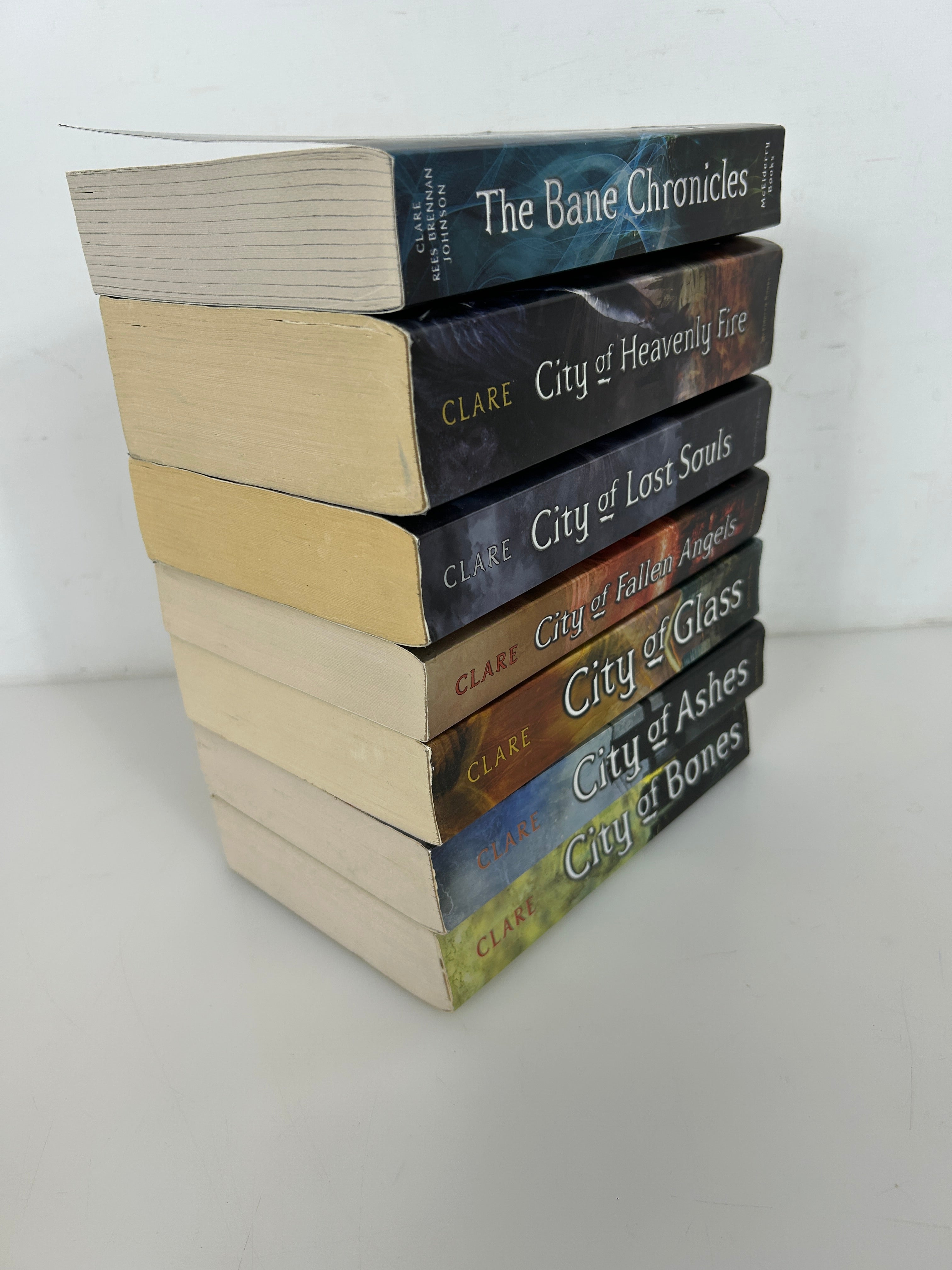 Lot of 7 The Mortal Instruments + Bonus Bane Chronicles by Cassandra Clare SC