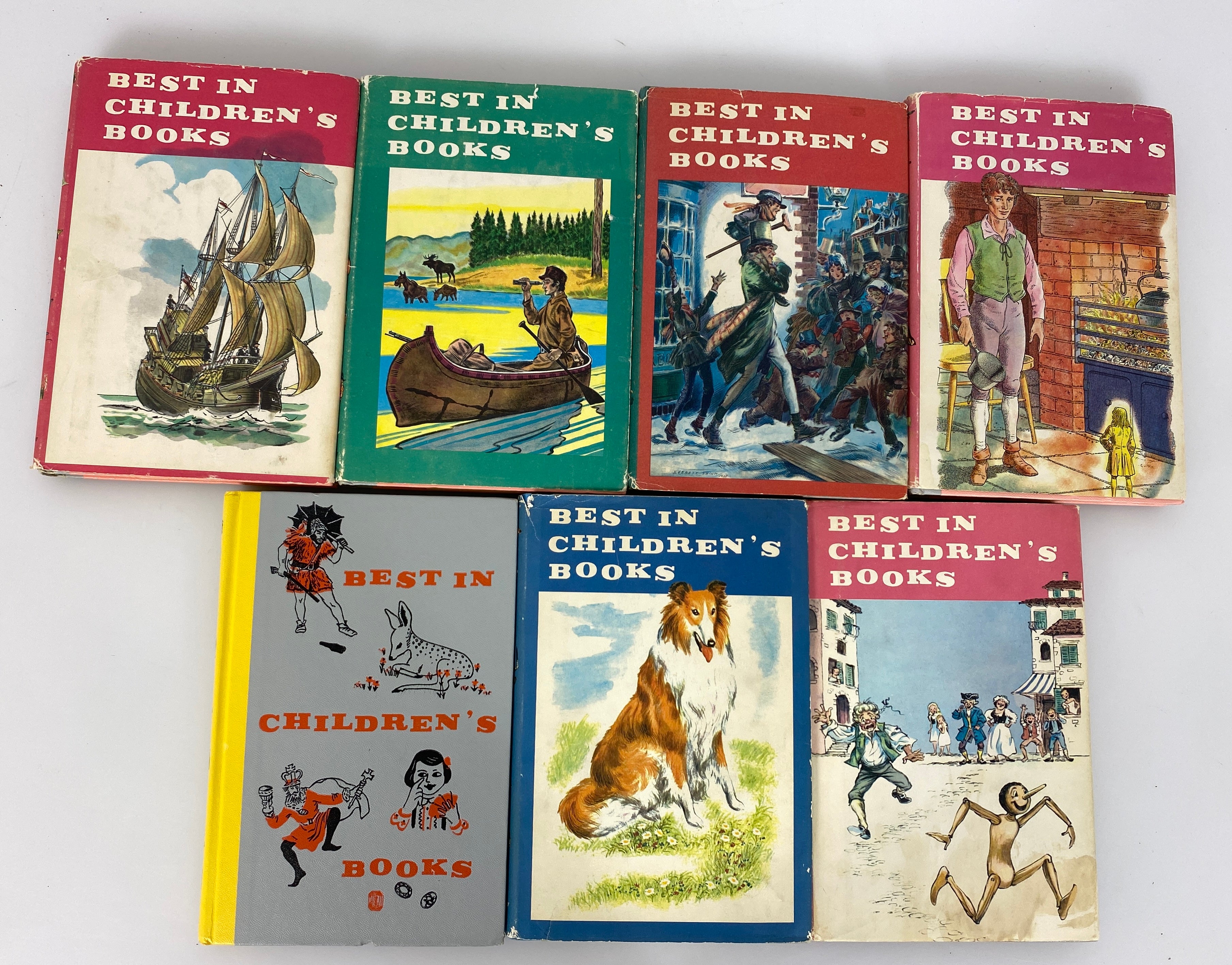 Lot of 7 Vintage "Best in Children's Books" 1957-63 HC DJ