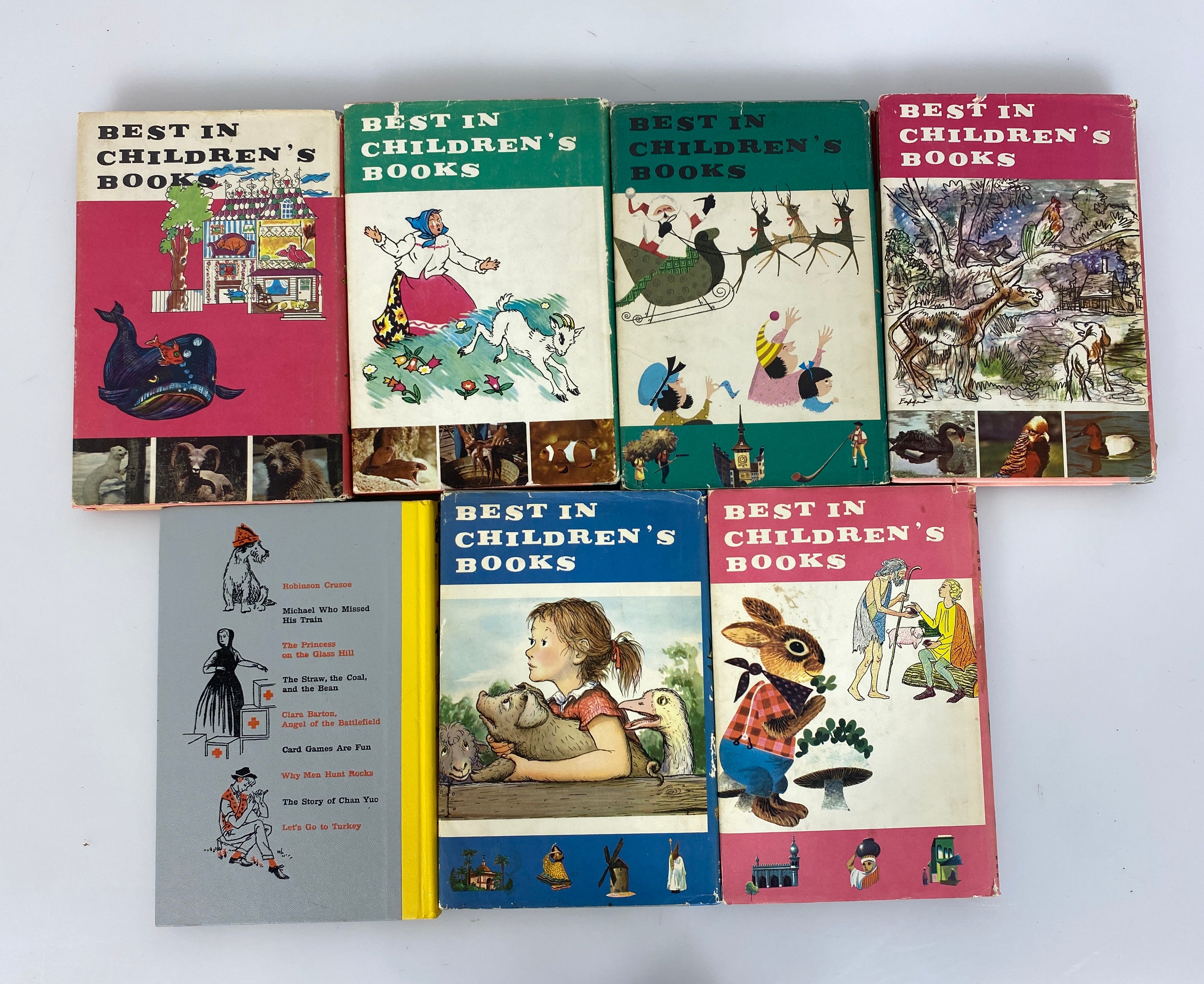 Lot of 7 Vintage "Best in Children's Books" 1957-63 HC DJ