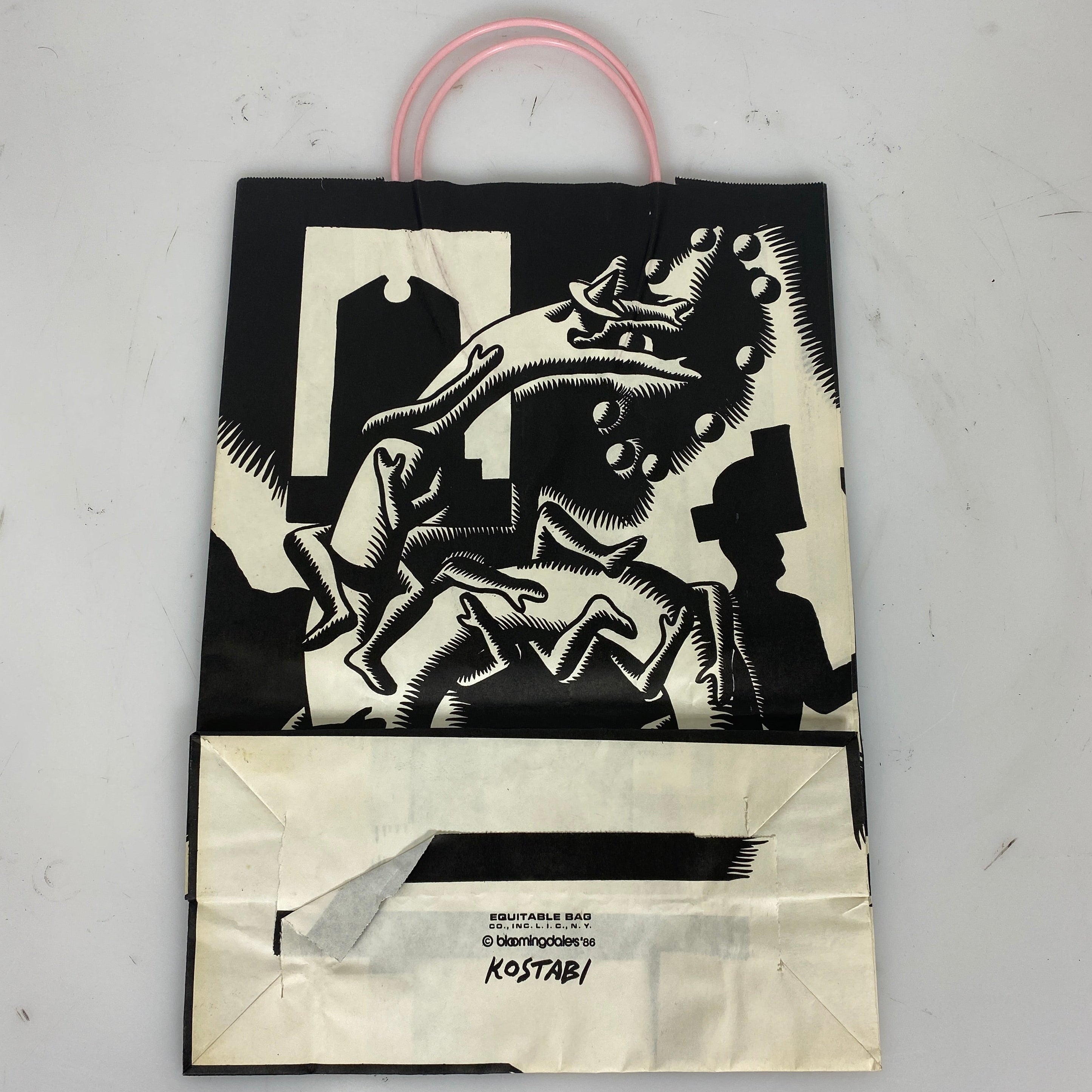 Lot of 7 Vintage Bloomingdale's Paper Shopping Bag