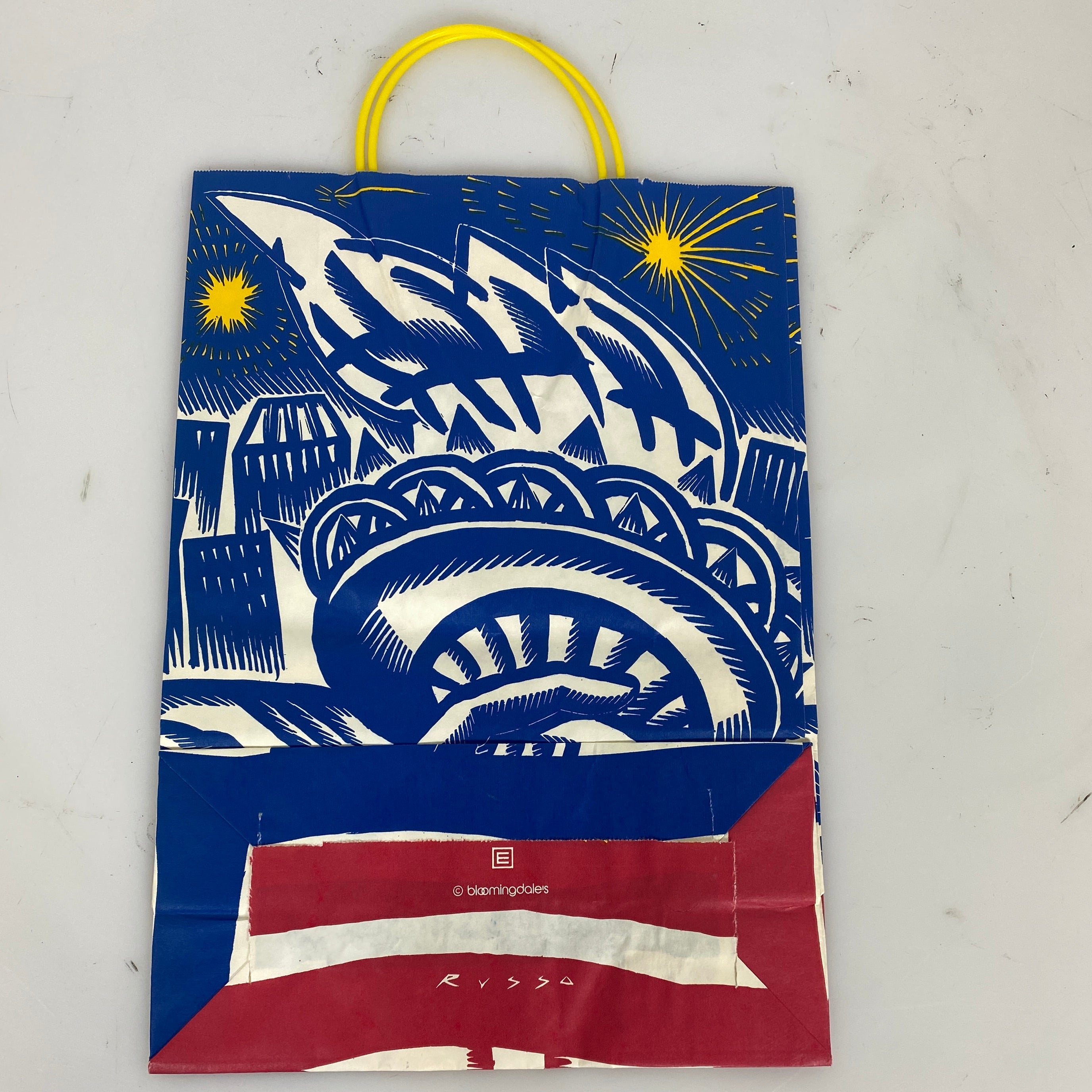 Lot of 7 Vintage Bloomingdale's Paper Shopping Bag