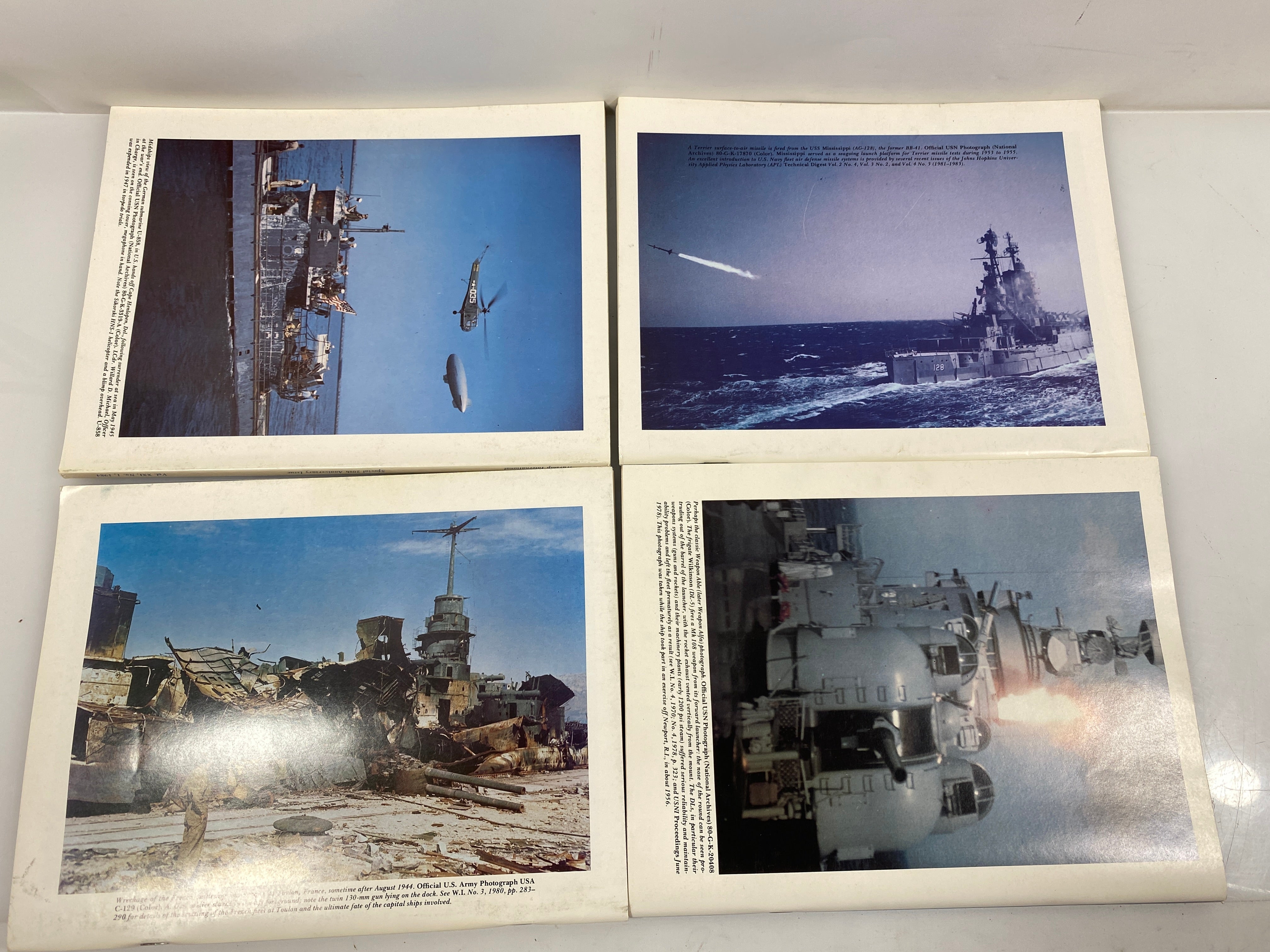 Lot of 7 Warship International Magazines 1984-1987