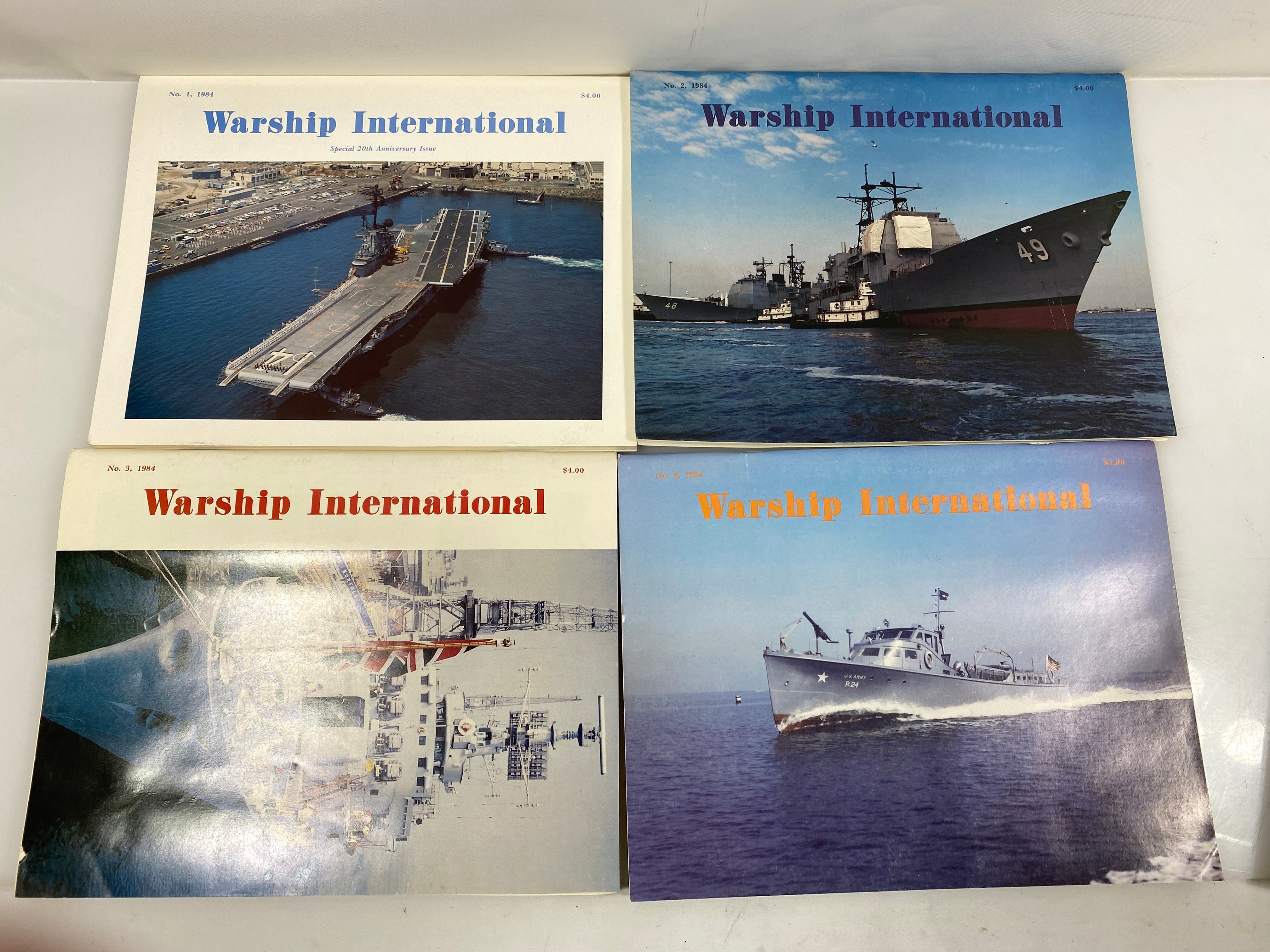 Lot of 7 Warship International Magazines 1984-1987