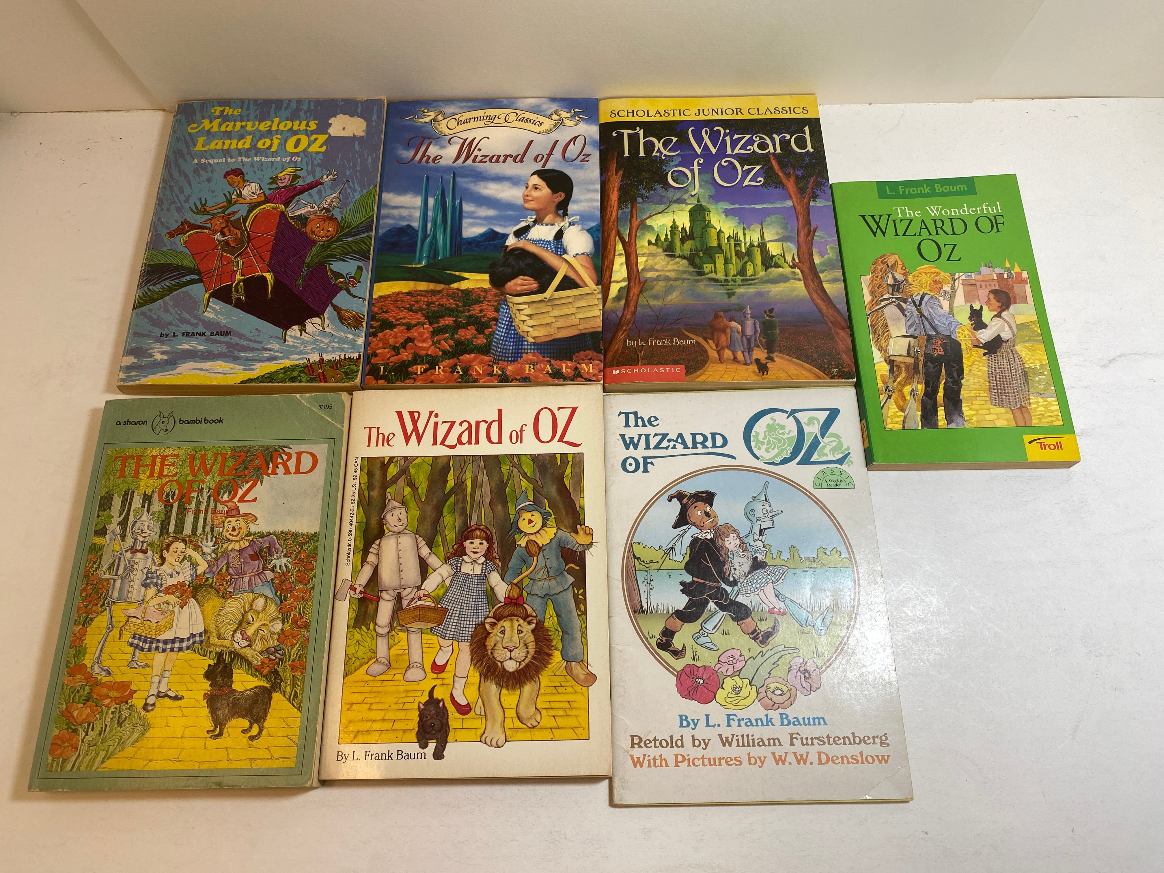 Lot of 7 Wizard of Oz Books 1958-2001