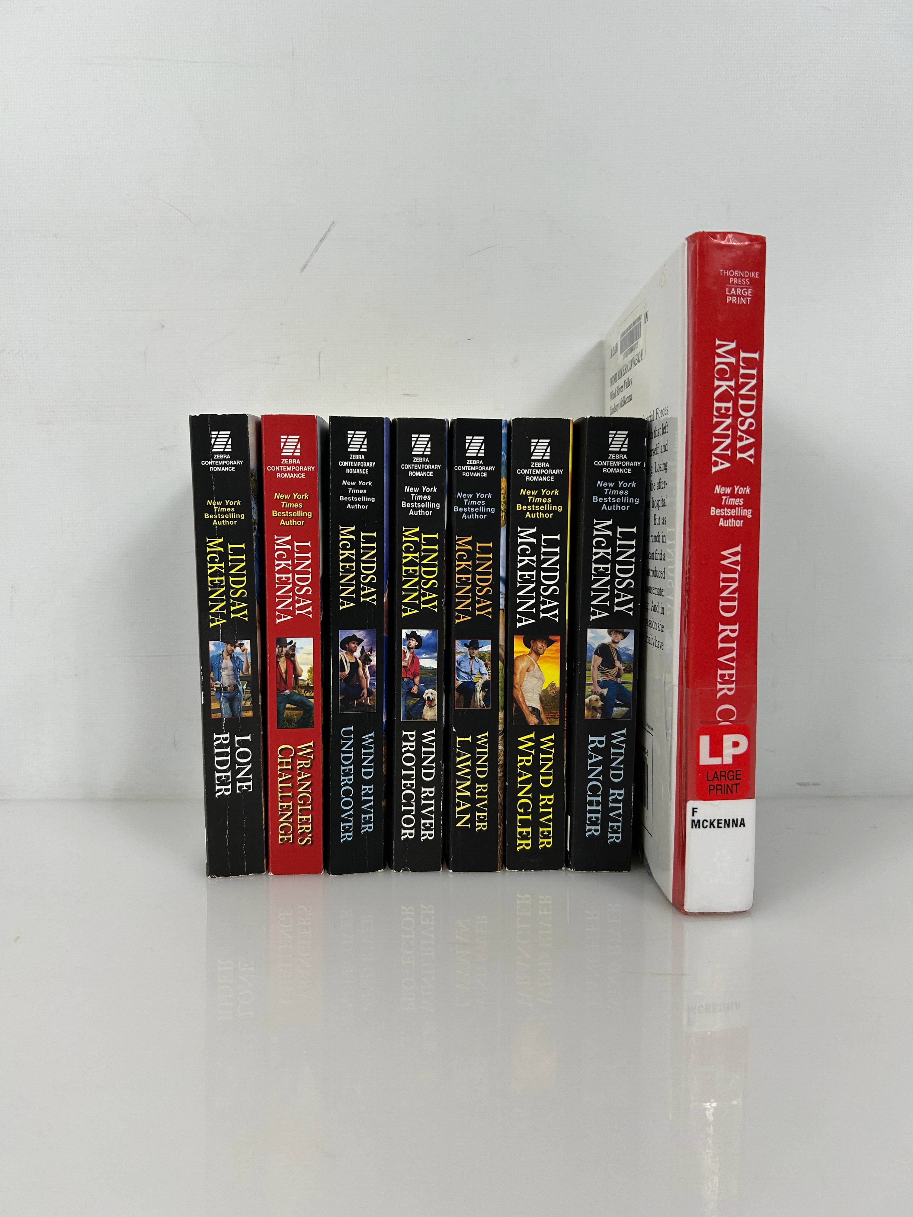 Lot of 8 books  in the Wind River Valley Series by Lindsay McKenna