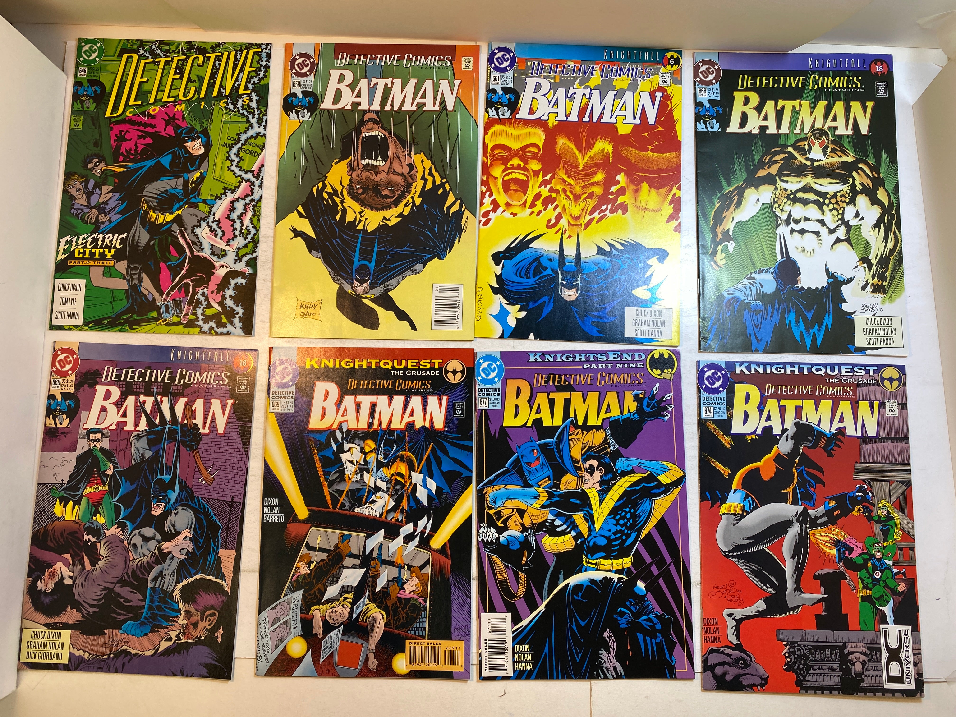 Lot of 8 Detective Comics DC Batman 1992-1994
