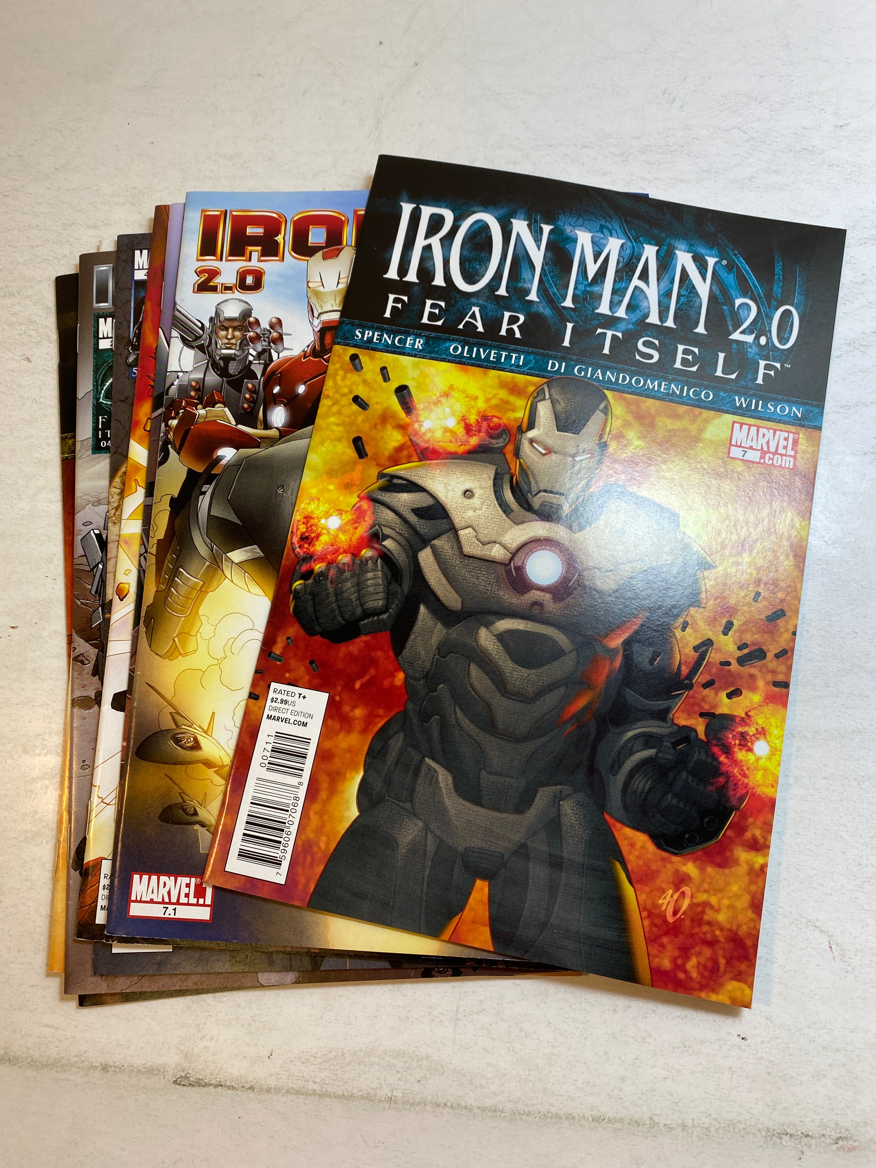 Lot of 8 Iron Man 2.0 Marvel Comics 2011-2012
