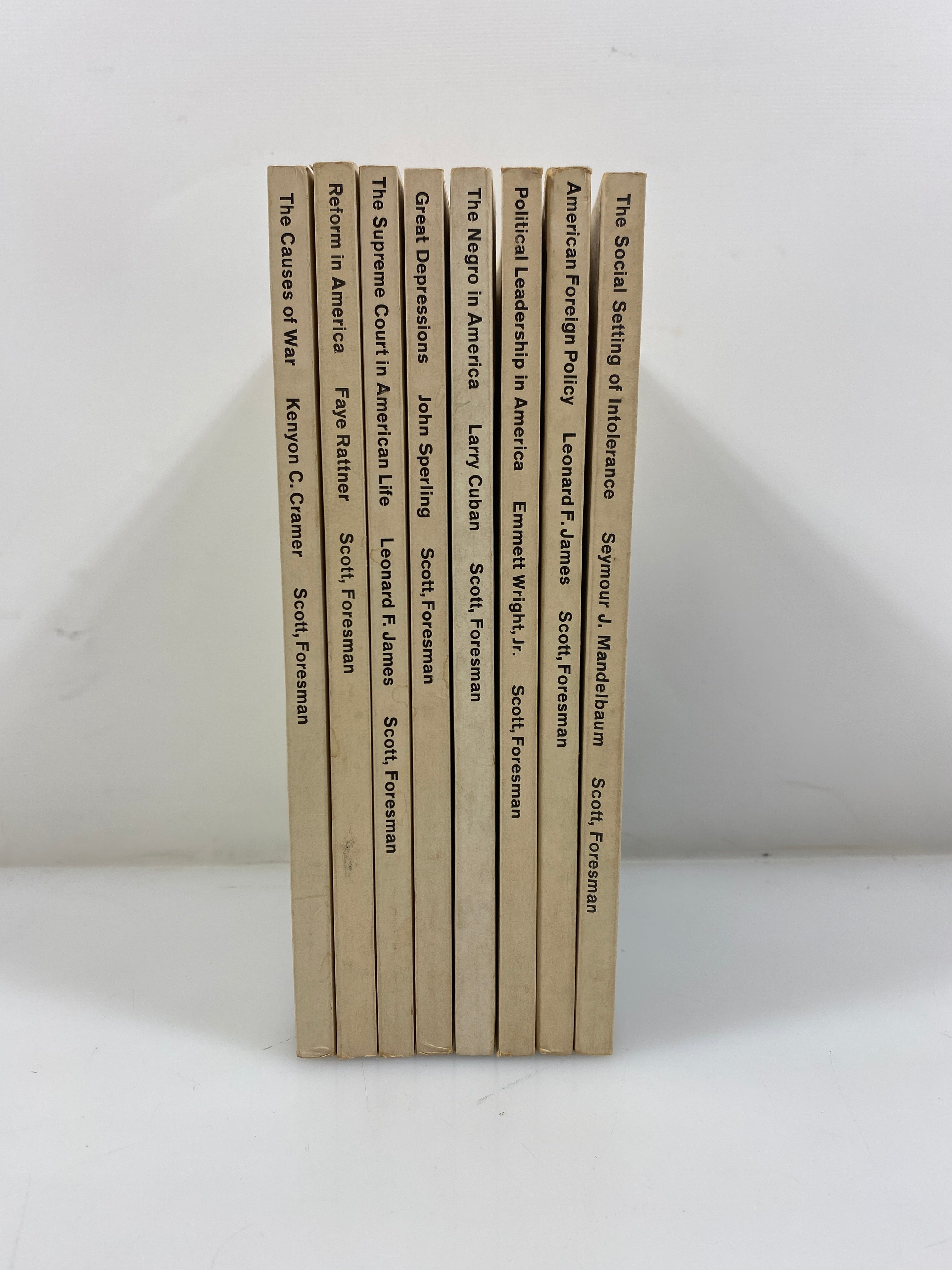 Lot of 8 Scott Foresman Problems in American History 1964-67 SC