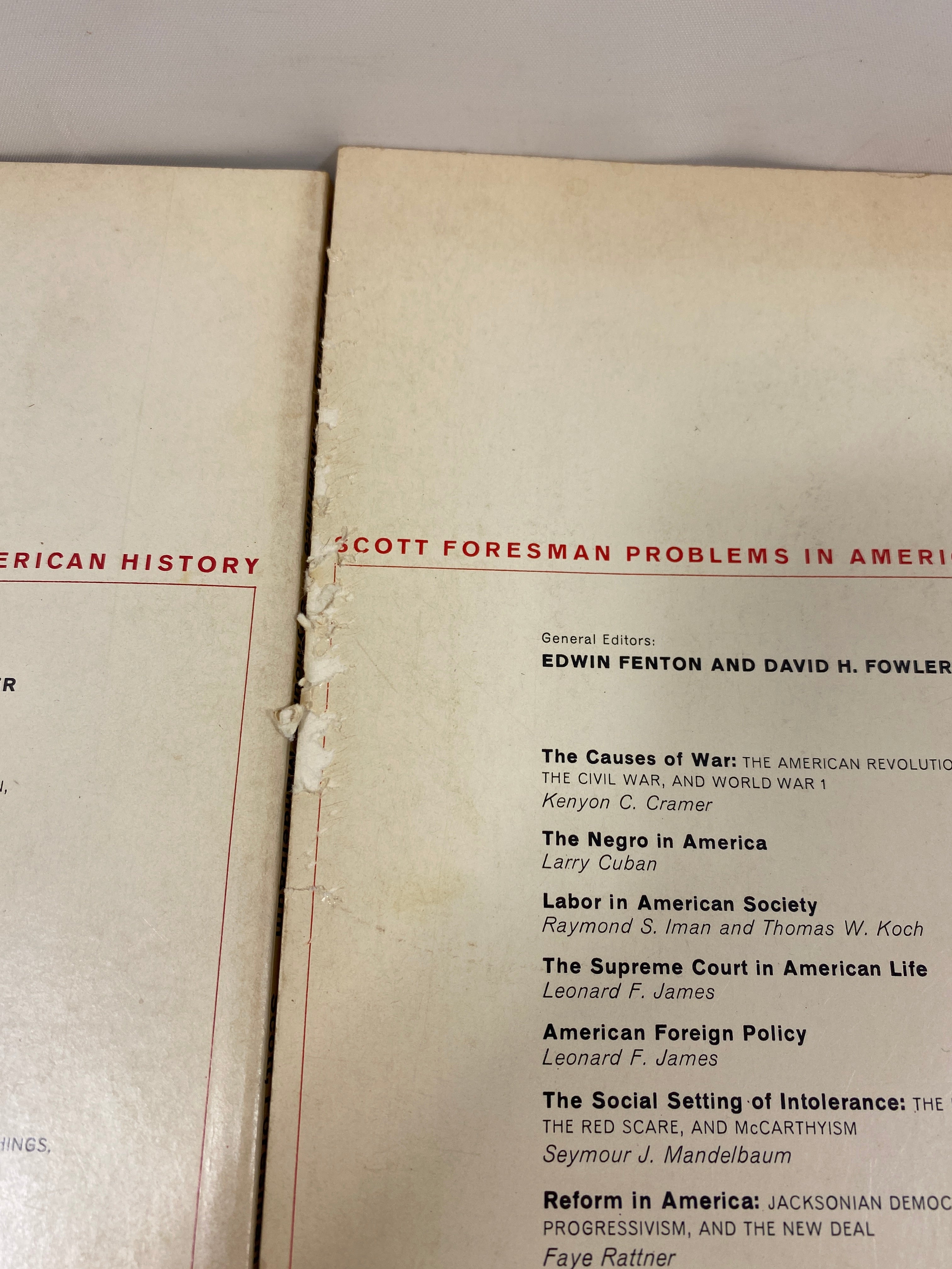 Lot of 8 Scott Foresman Problems in American History 1964-67 SC
