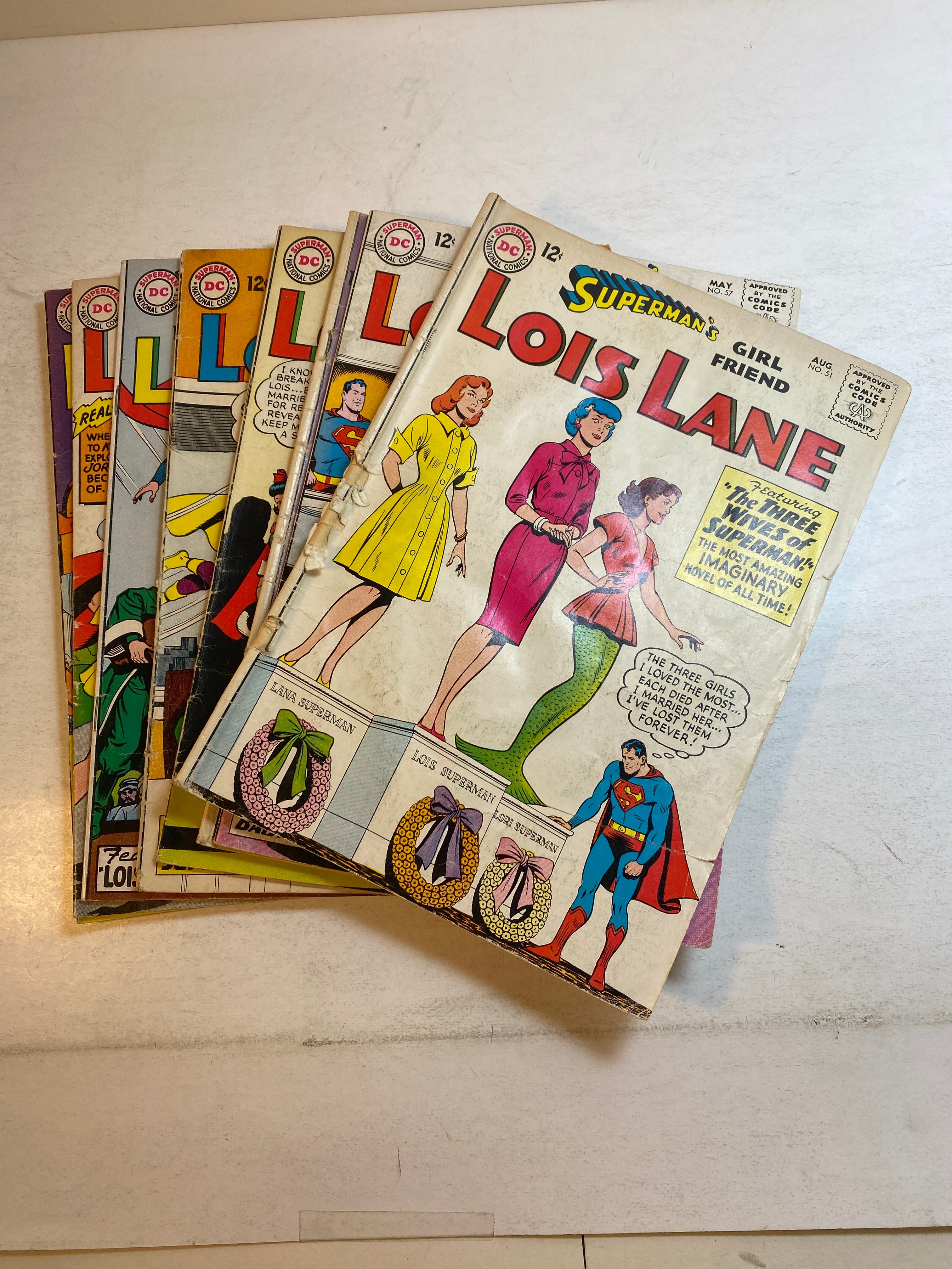 Lot of 8 Superman's Girlfriend Lois Lane DC Comics 1964-1965