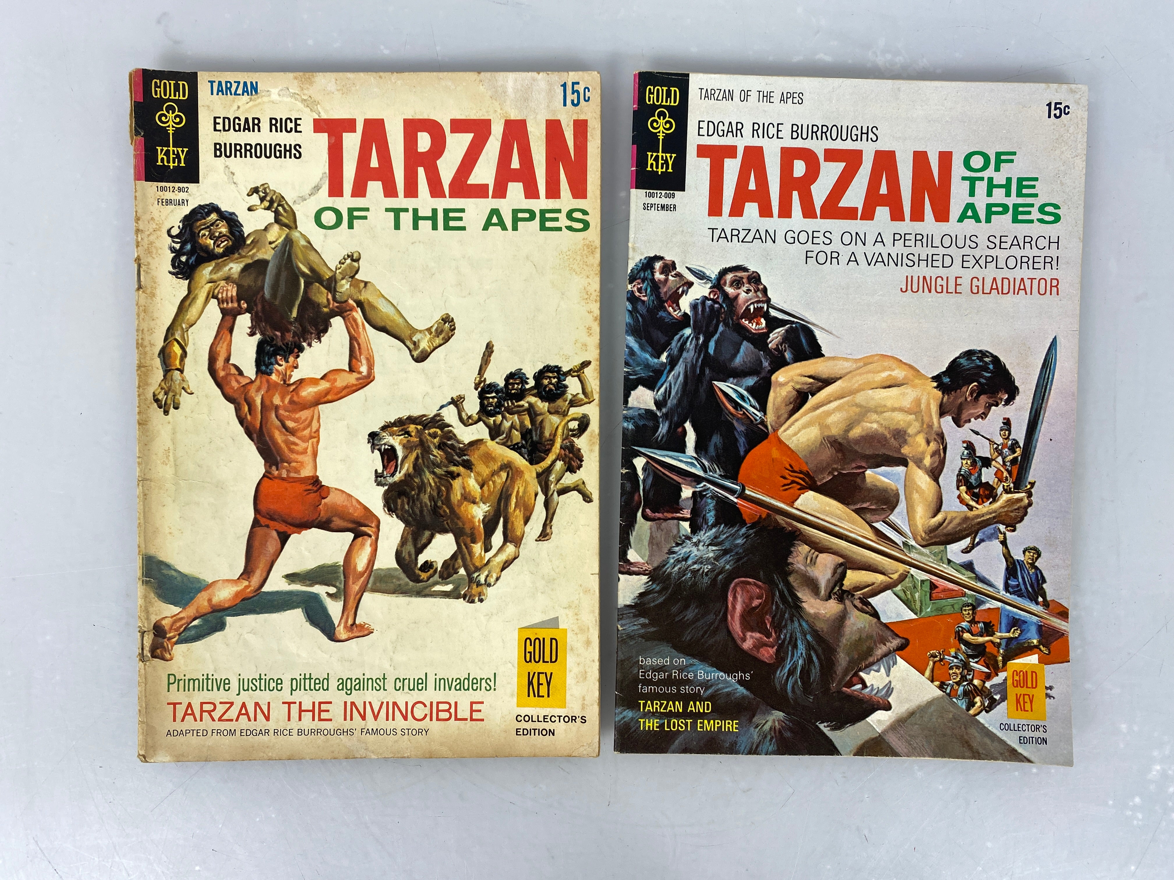 Lot of 8 Tarzan of the Apes Gold Key Comics 1965-1970